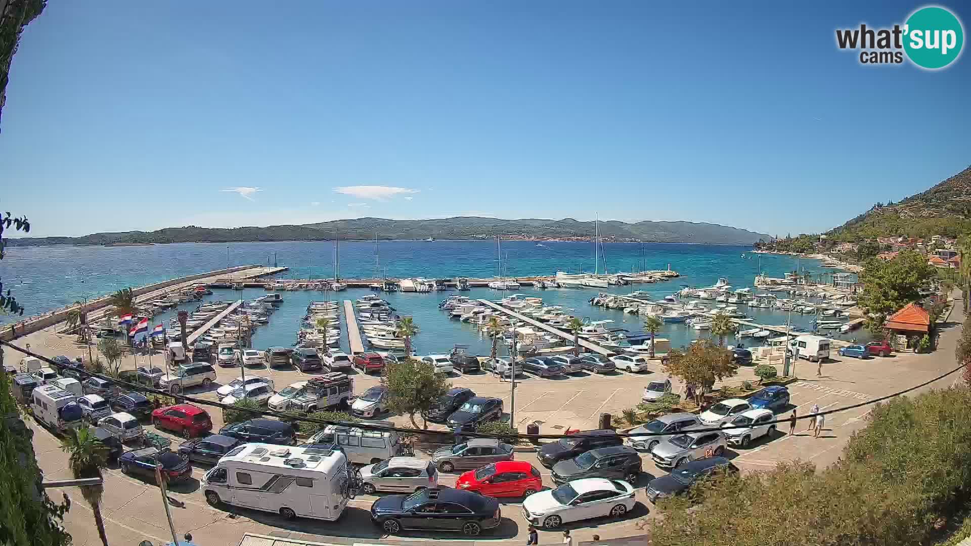 Webcam Orebić Riva – Ferry vers Korčula en direct