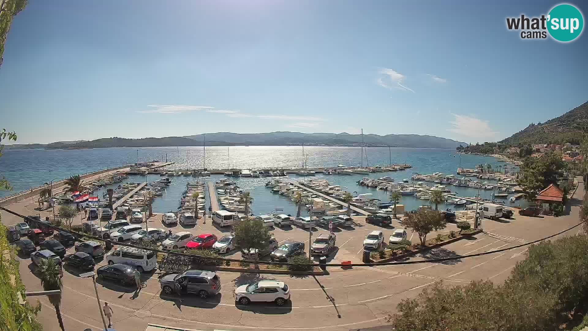 Webcam Orebić Uferpromenade – Fähre nach Korčula Live