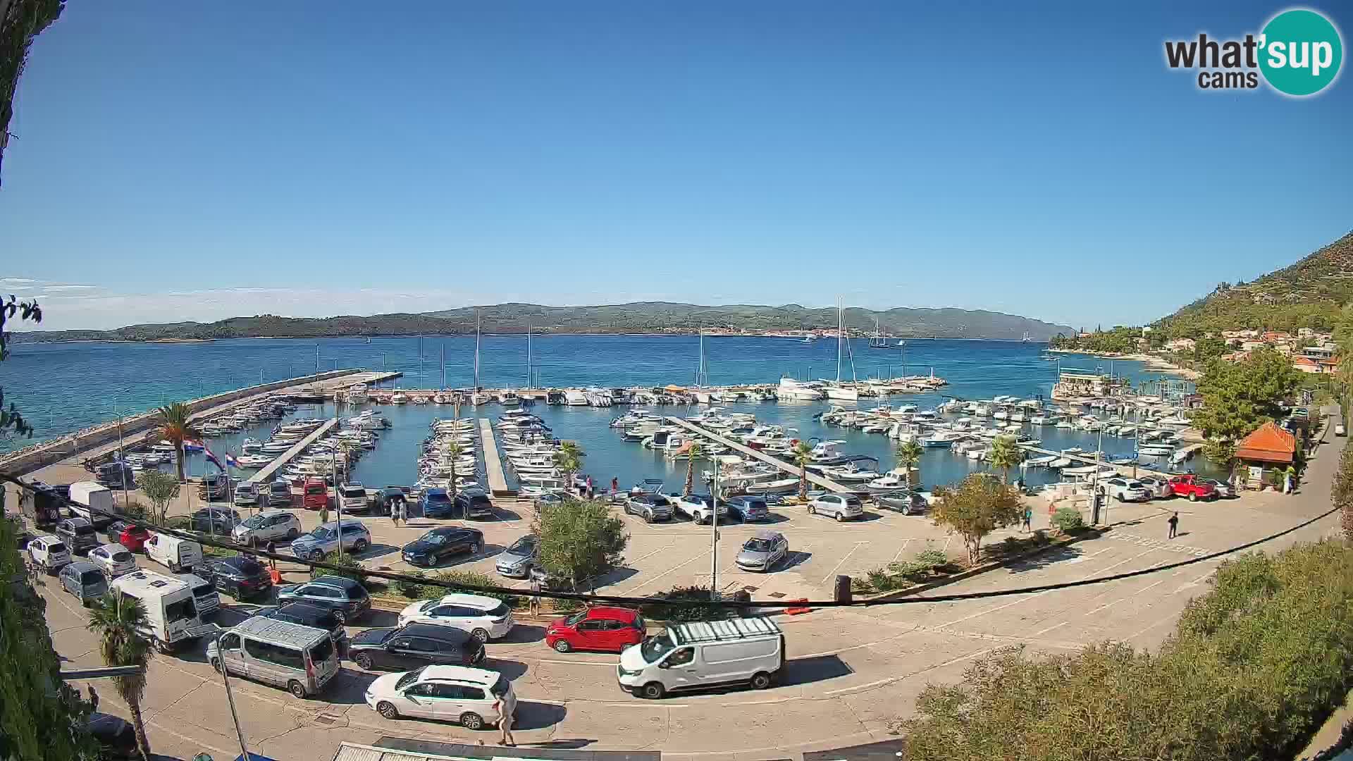 Webcam Orebić Riva – Ferry to Korčula Live
