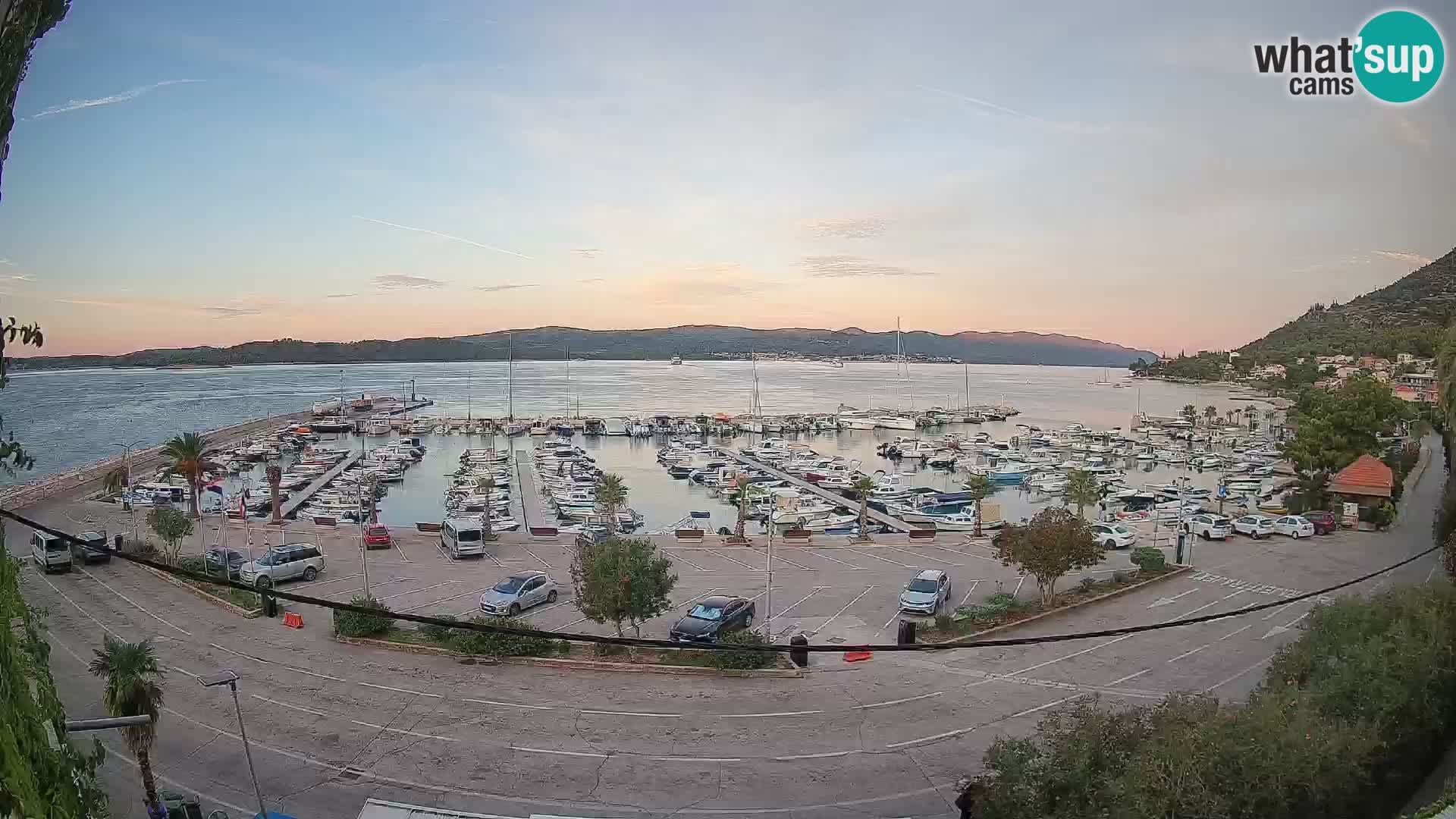 Webcam Orebić Riva – Ferry a Korčula en vivo