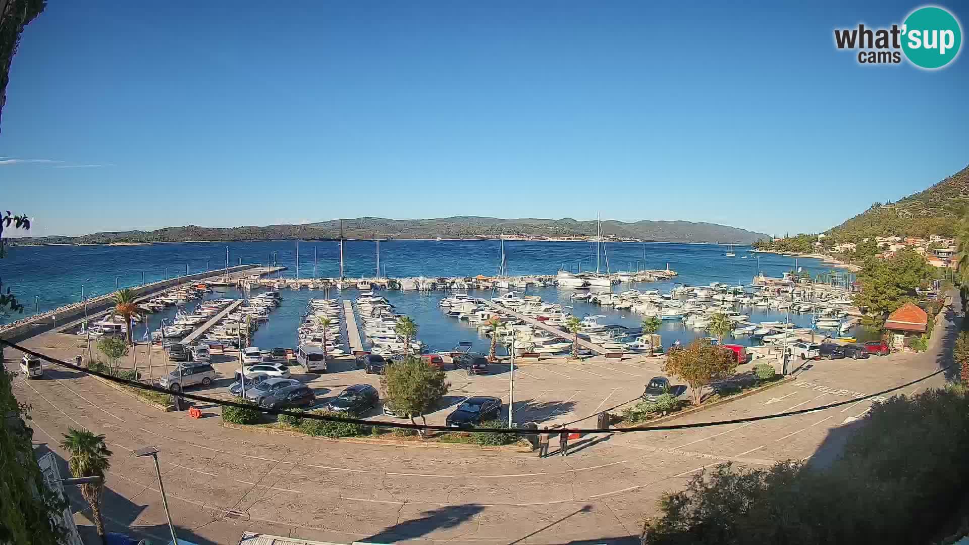 Webcam Orebić Uferpromenade – Fähre nach Korčula Live