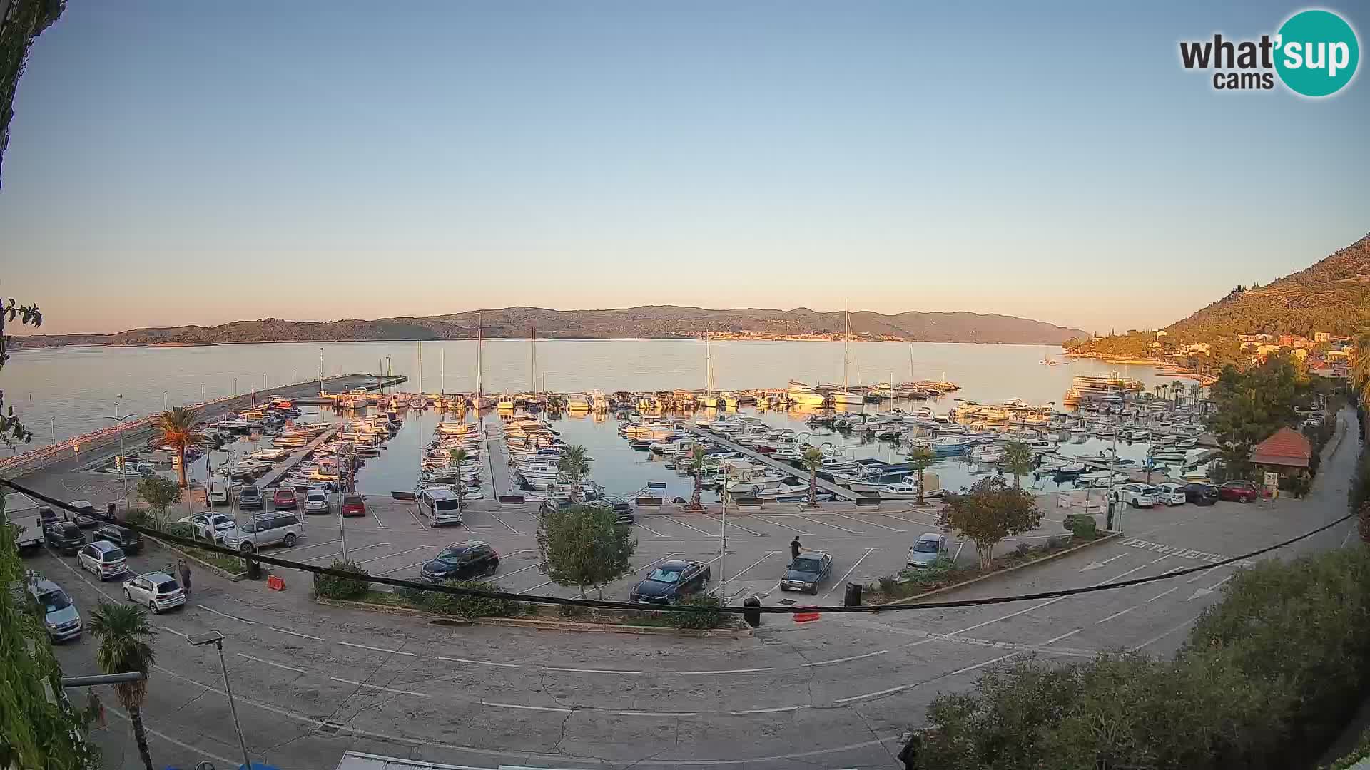 Webcam Orebić Riva – Ferry a Korčula en vivo