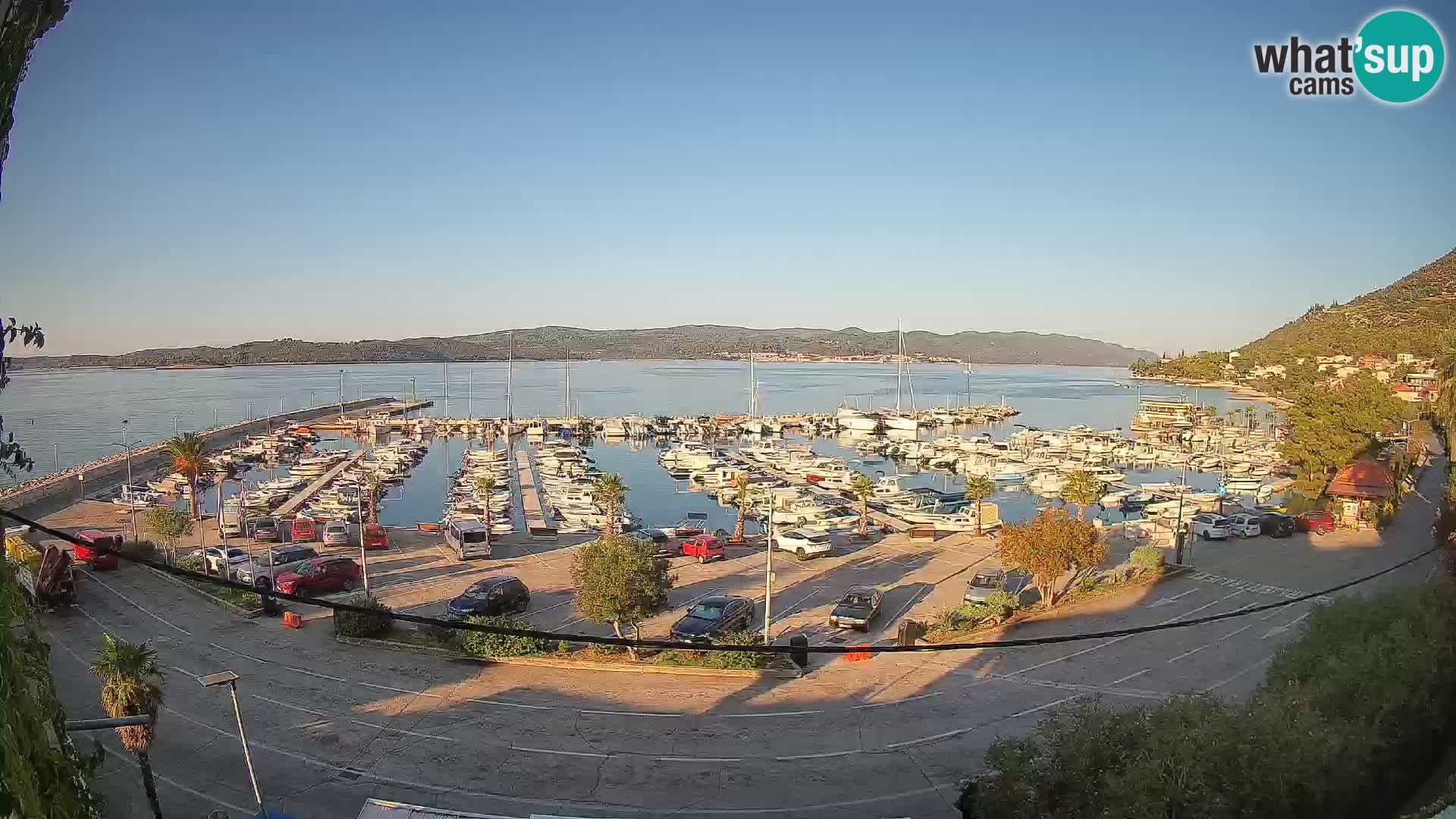 Webcam Orebić Uferpromenade – Fähre nach Korčula Live