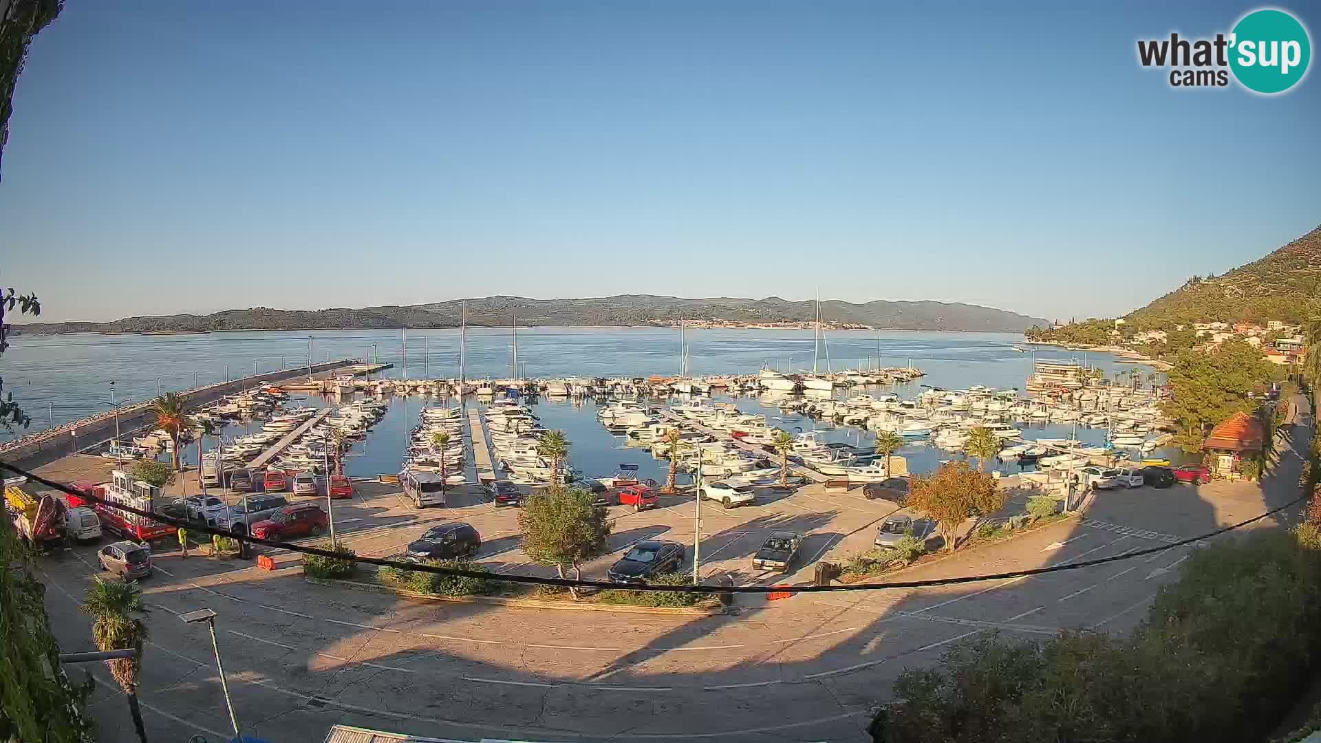 Webcam Orebić Riva – Ferry vers Korčula en direct