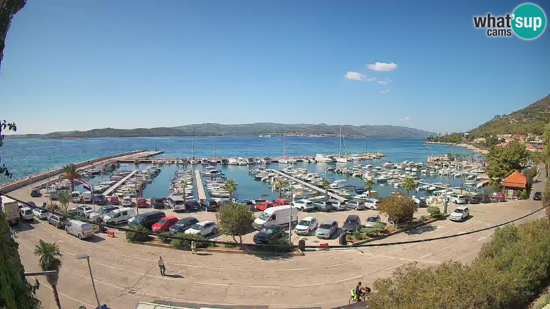 Webcam Orebić Uferpromenade – Fähre nach Korčula Live