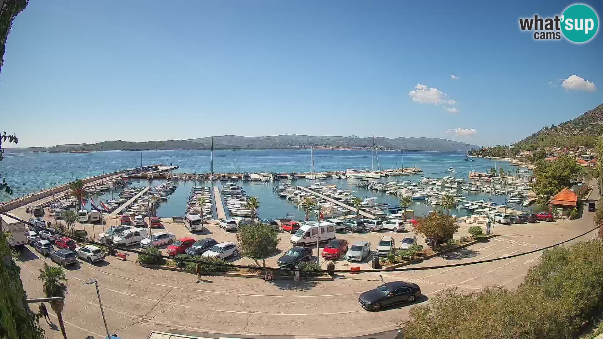 Webcam Orebić Riva – Ferry to Korčula Live
