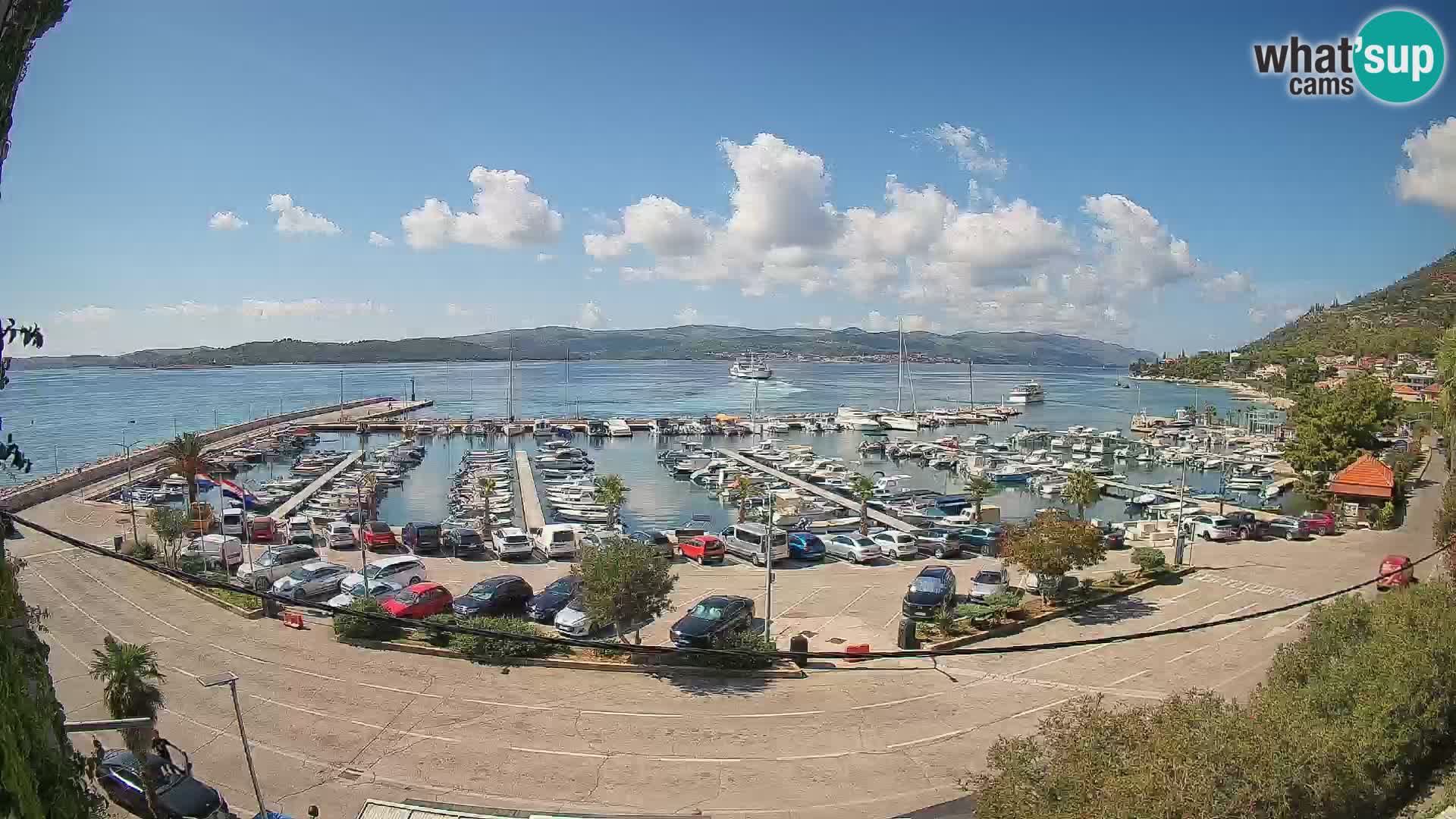 Webcam Orebić Riva – Ferry vers Korčula en direct