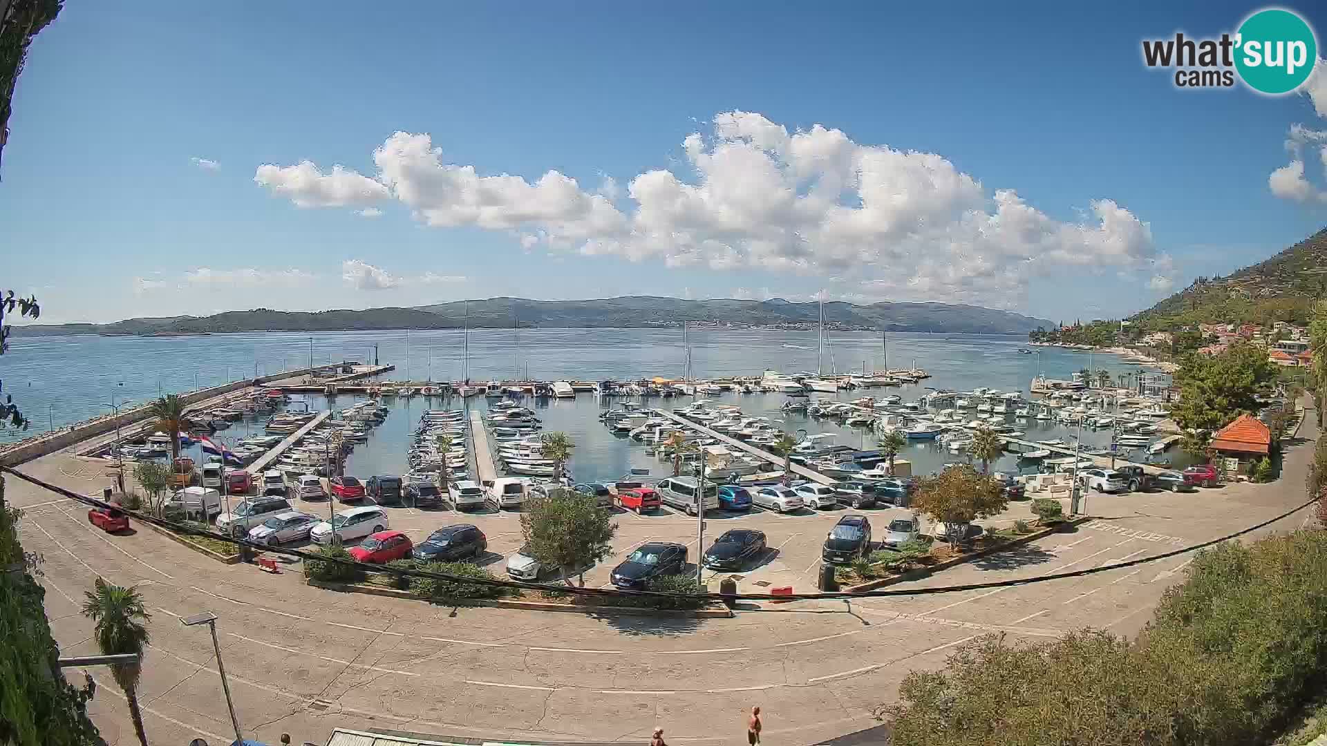 Webcam Orebić Uferpromenade – Fähre nach Korčula Live