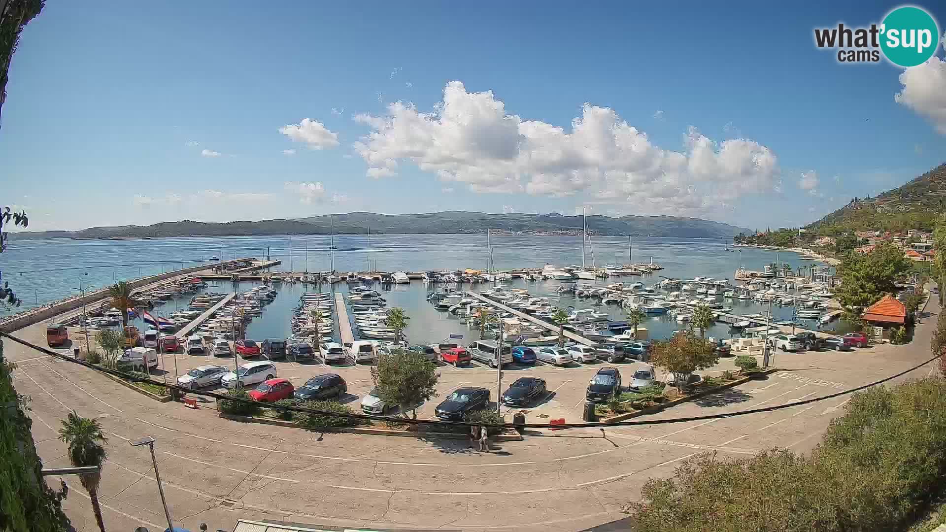 Webcam Orebić Riva – Ferry vers Korčula en direct