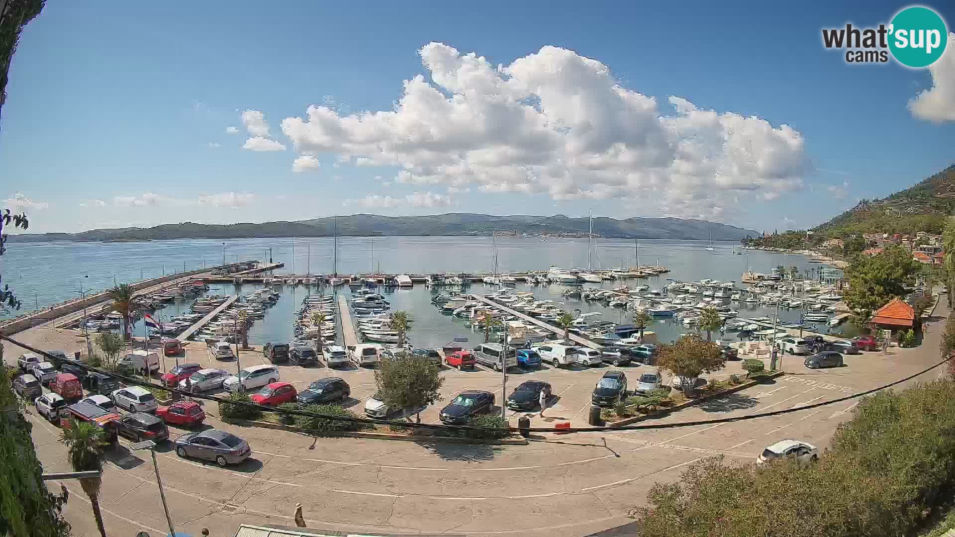 Webcam Orebić Riva – Ferry to Korčula Live