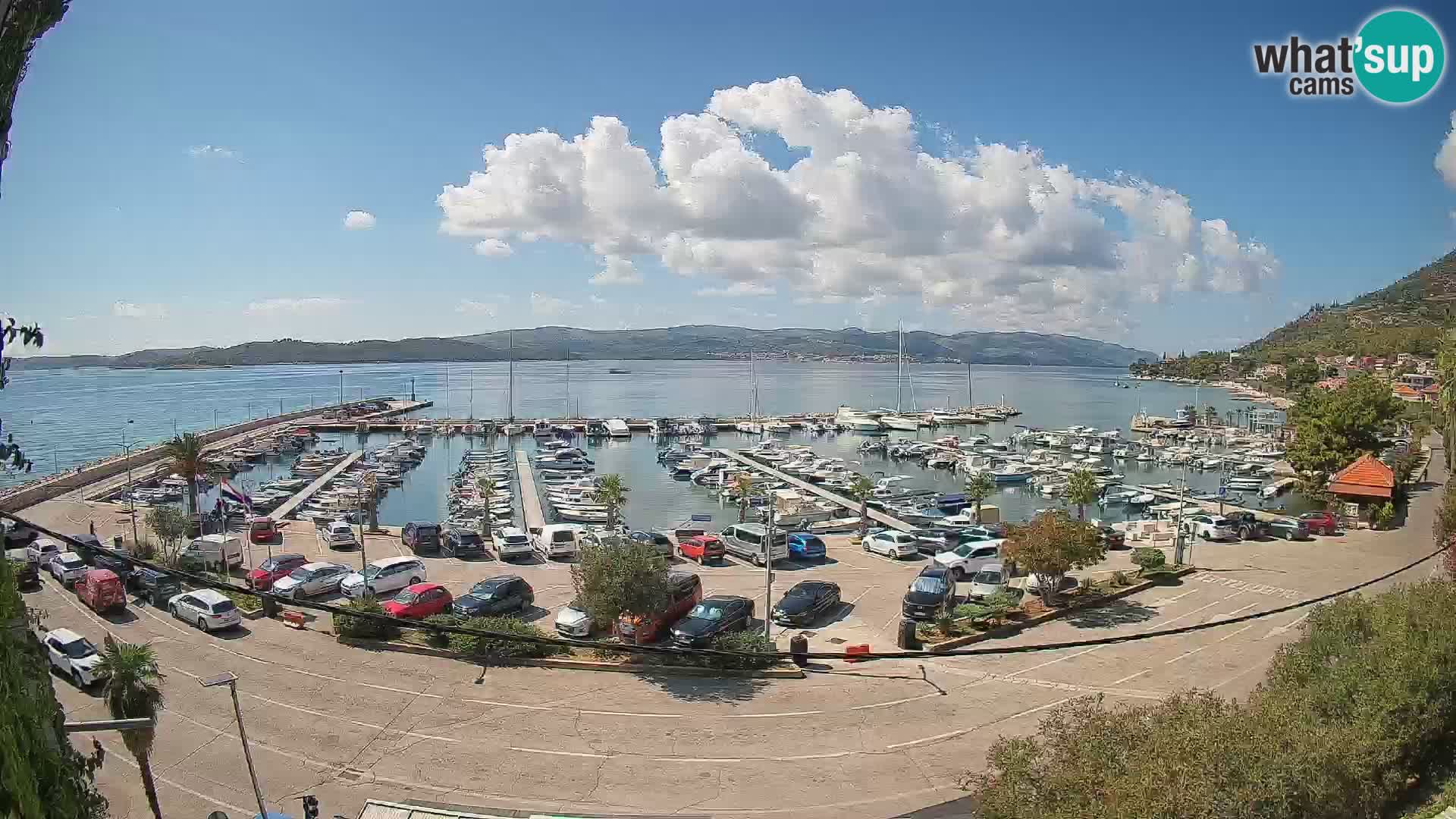 Webcam Orebić Uferpromenade – Fähre nach Korčula Live