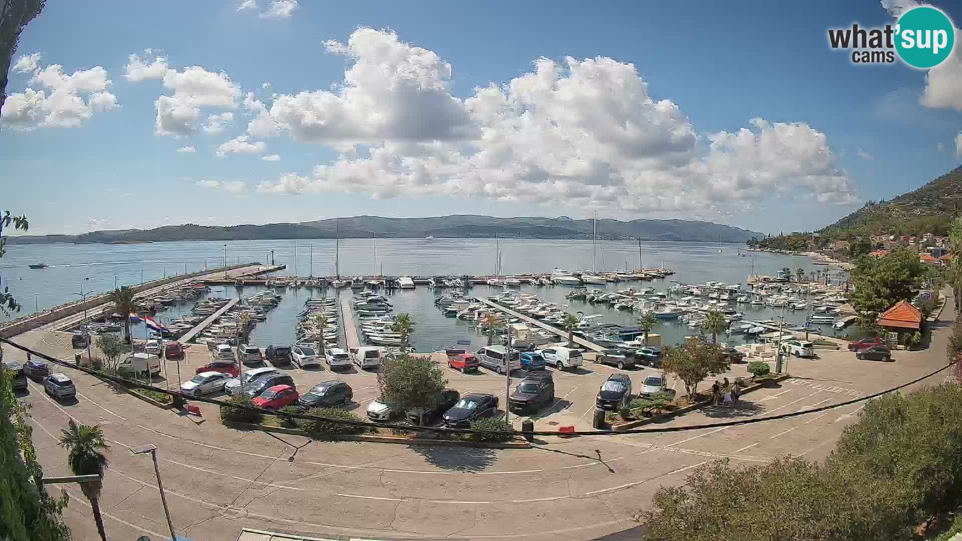 Webcam Orebić Riva – Ferry to Korčula Live
