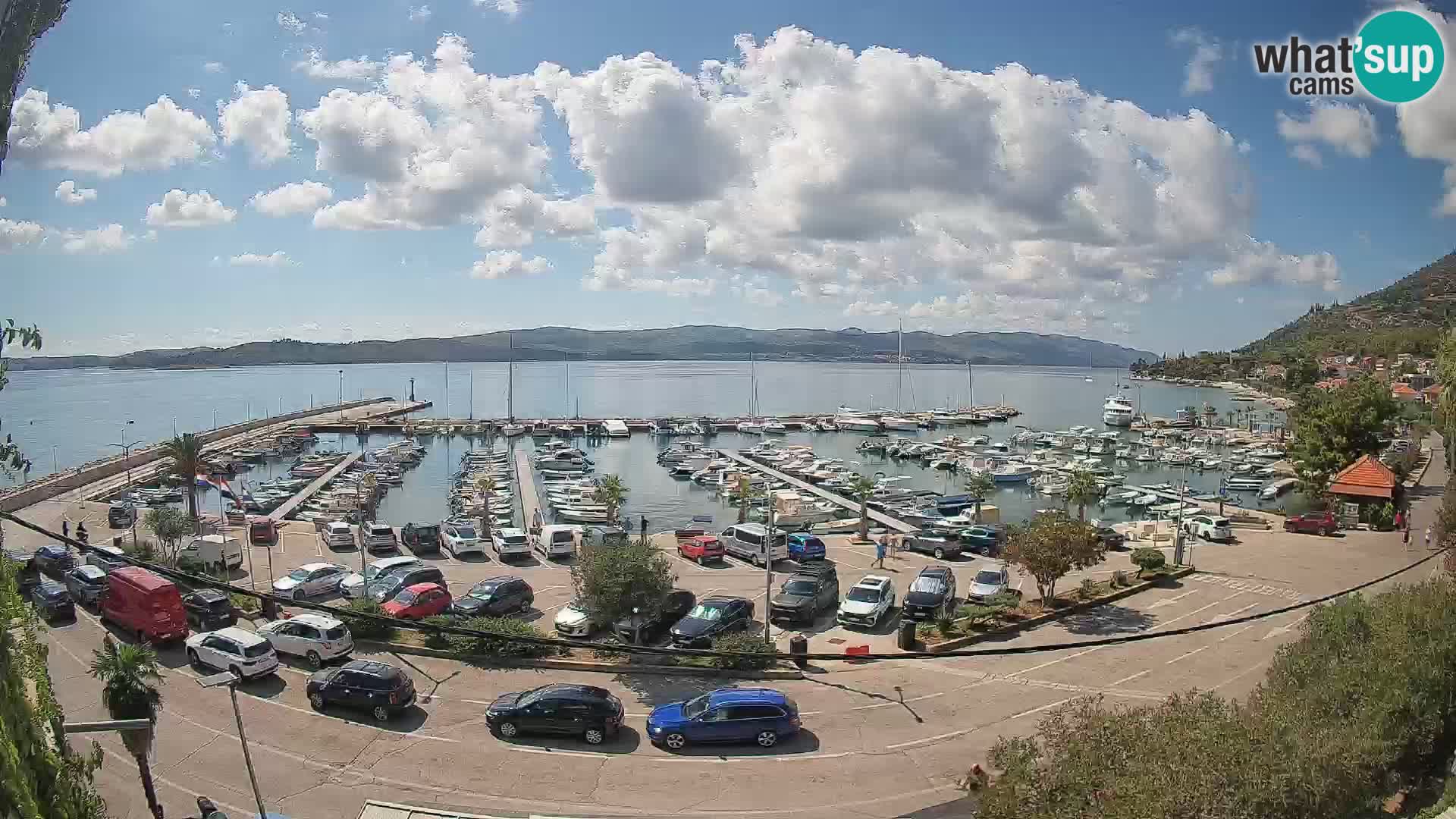 Webcam Orebić Riva – Ferry a Korčula en vivo