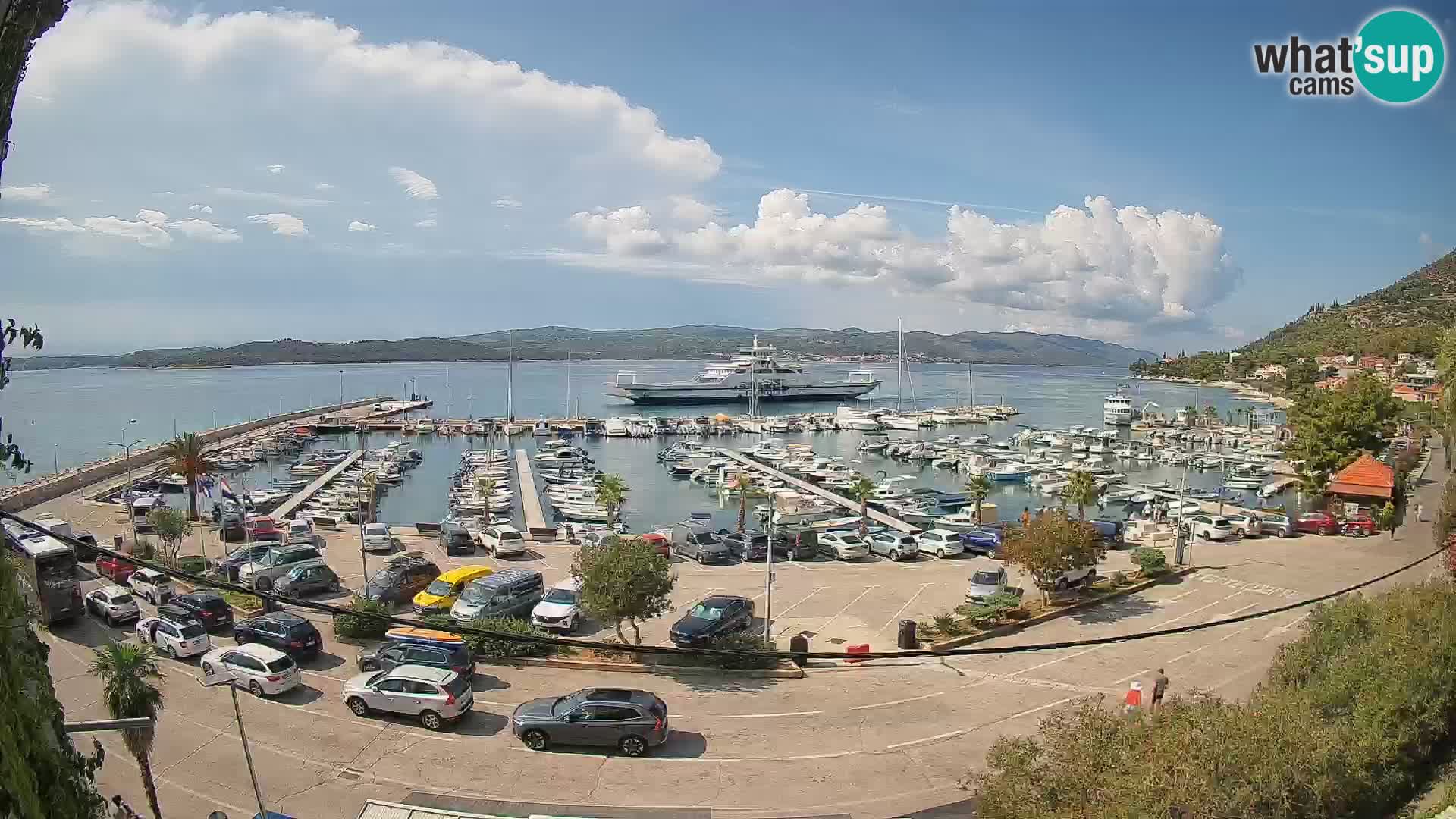 Webcam Orebić Uferpromenade – Fähre nach Korčula Live