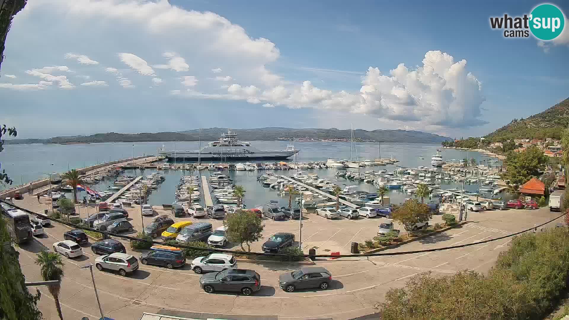 Webcam Orebić Riva – Ferry to Korčula Live