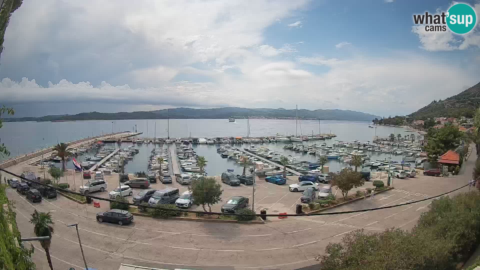 Webcam Orebić Riva – Ferry vers Korčula en direct