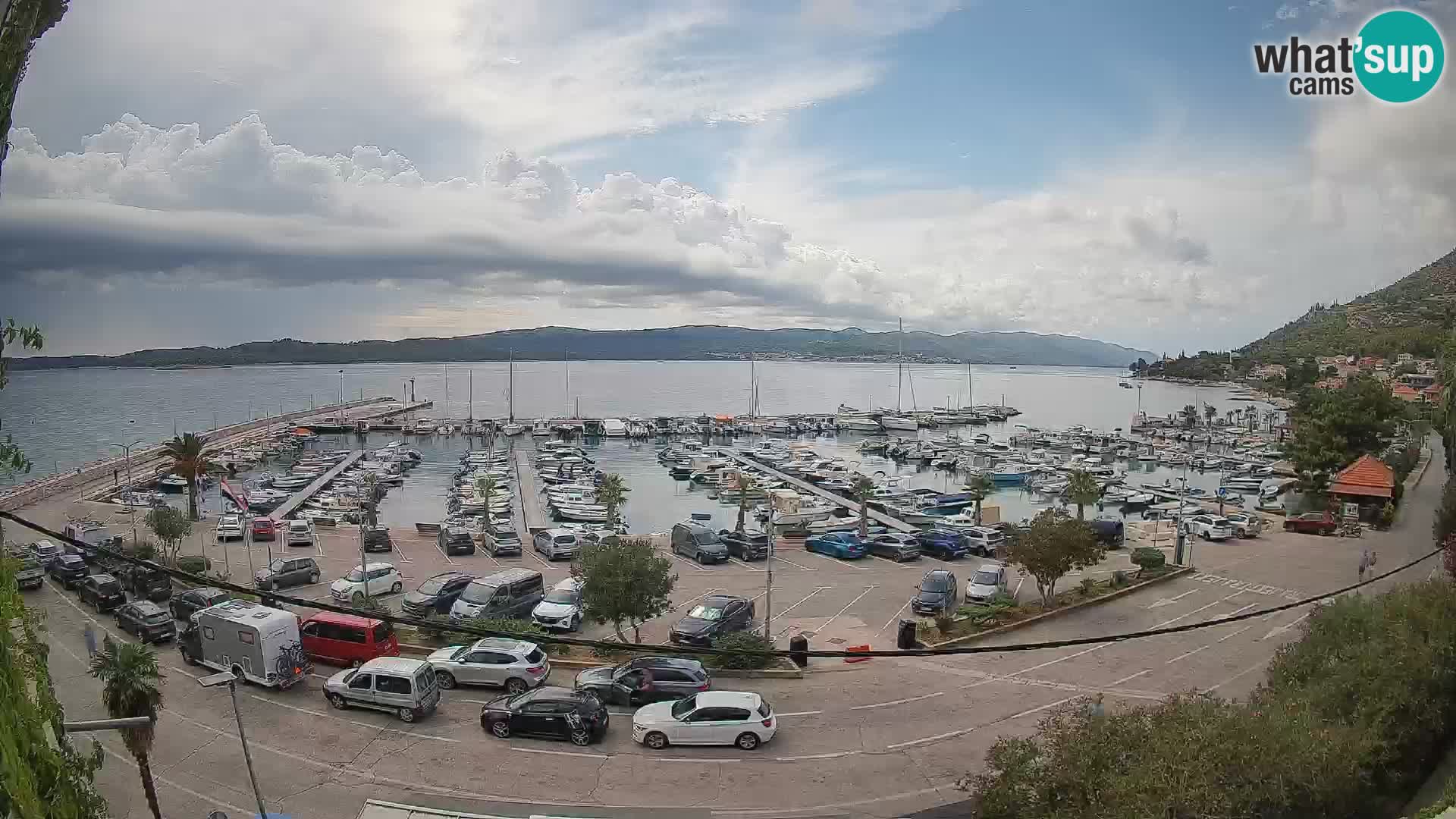 Webcam Orebić Riva – Ferry a Korčula en vivo