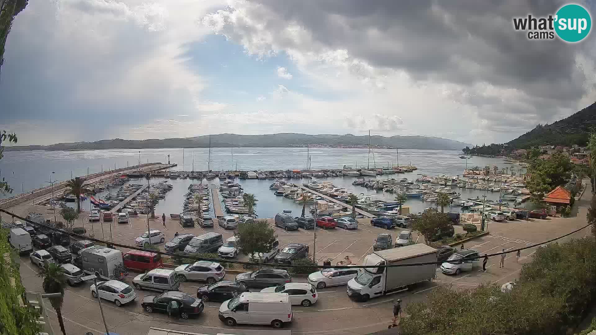 Webcam Orebić Riva – Ferry to Korčula Live
