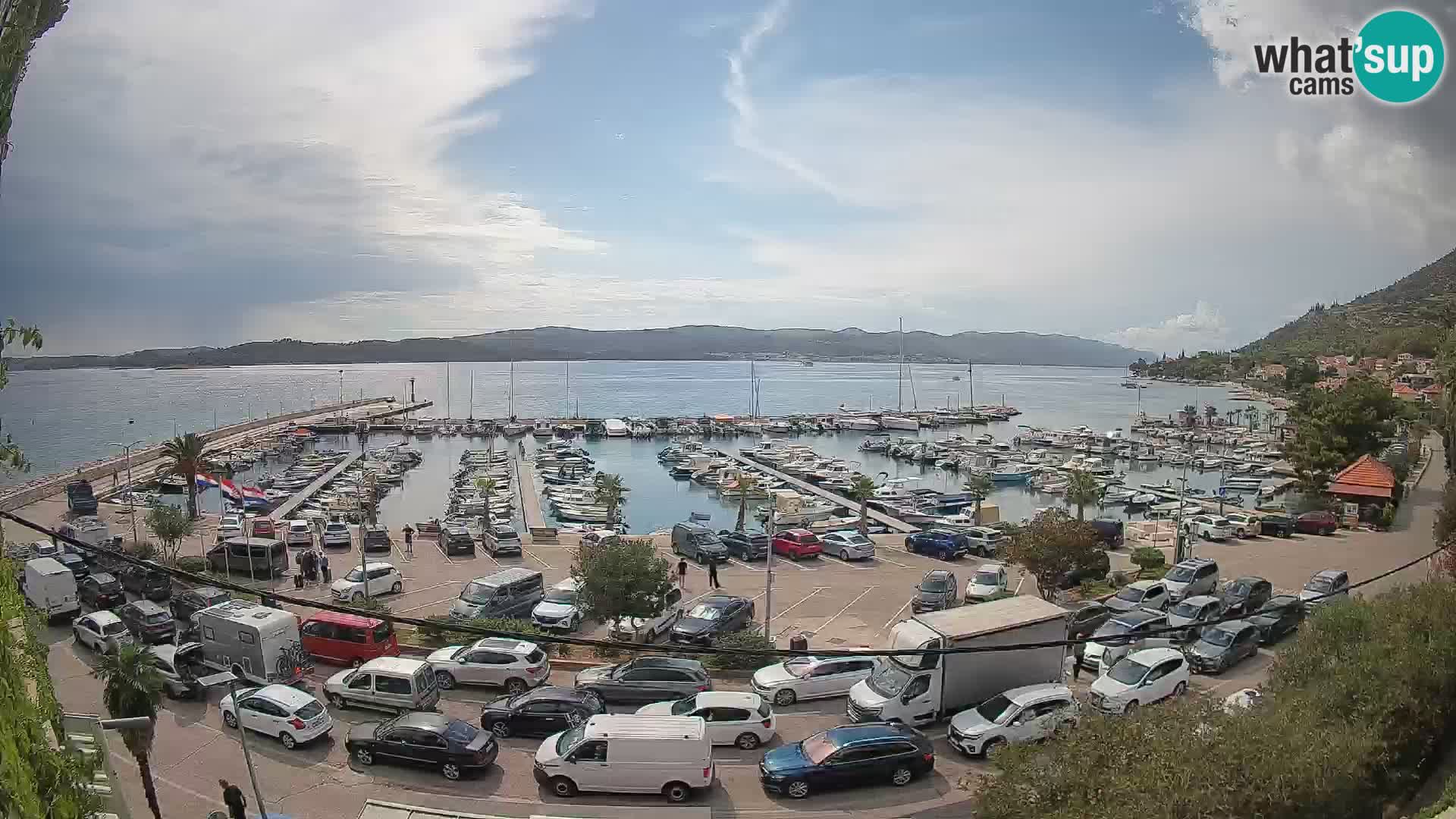 Webcam Orebić Riva – Ferry to Korčula Live