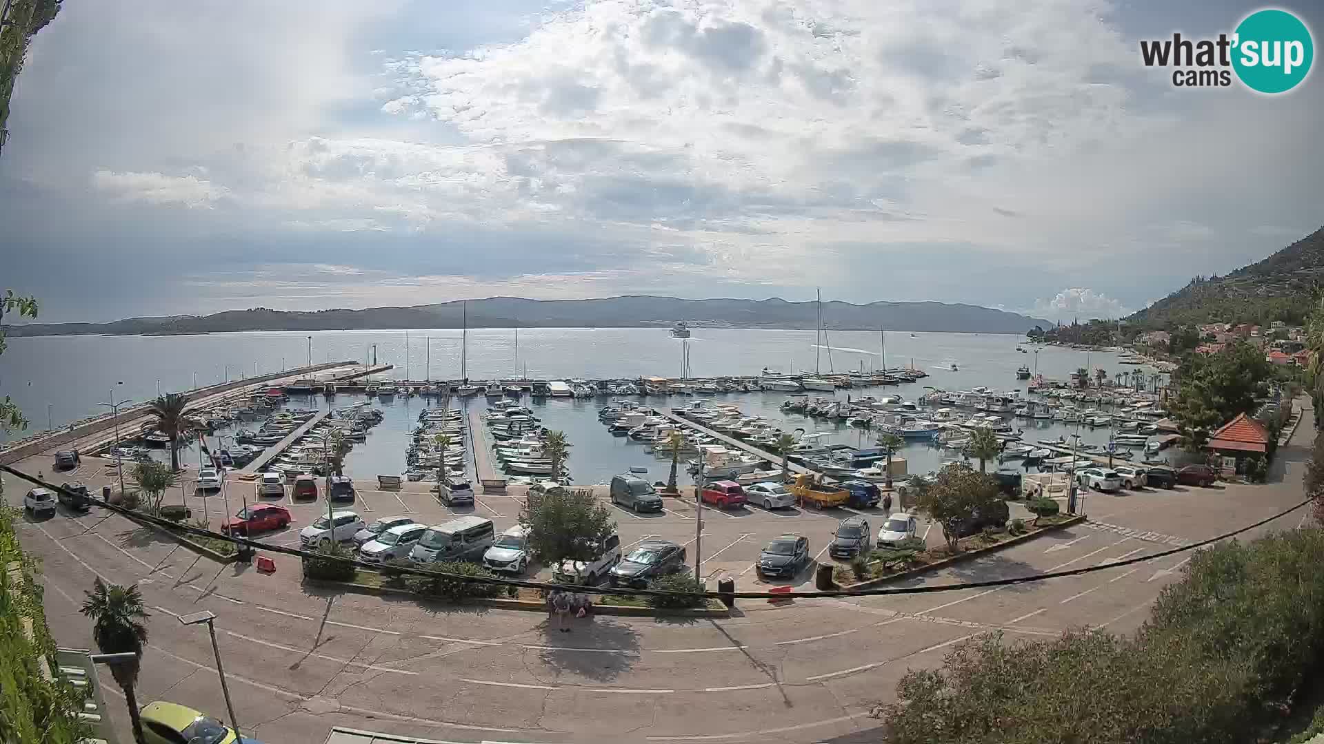 Webcam Orebić Riva – Ferry to Korčula Live