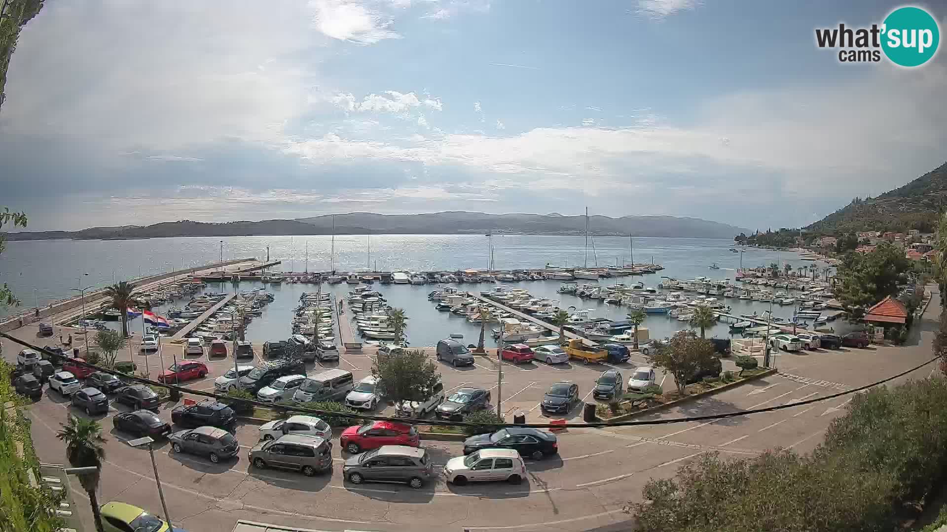 Webcam Orebić Riva – Ferry vers Korčula en direct