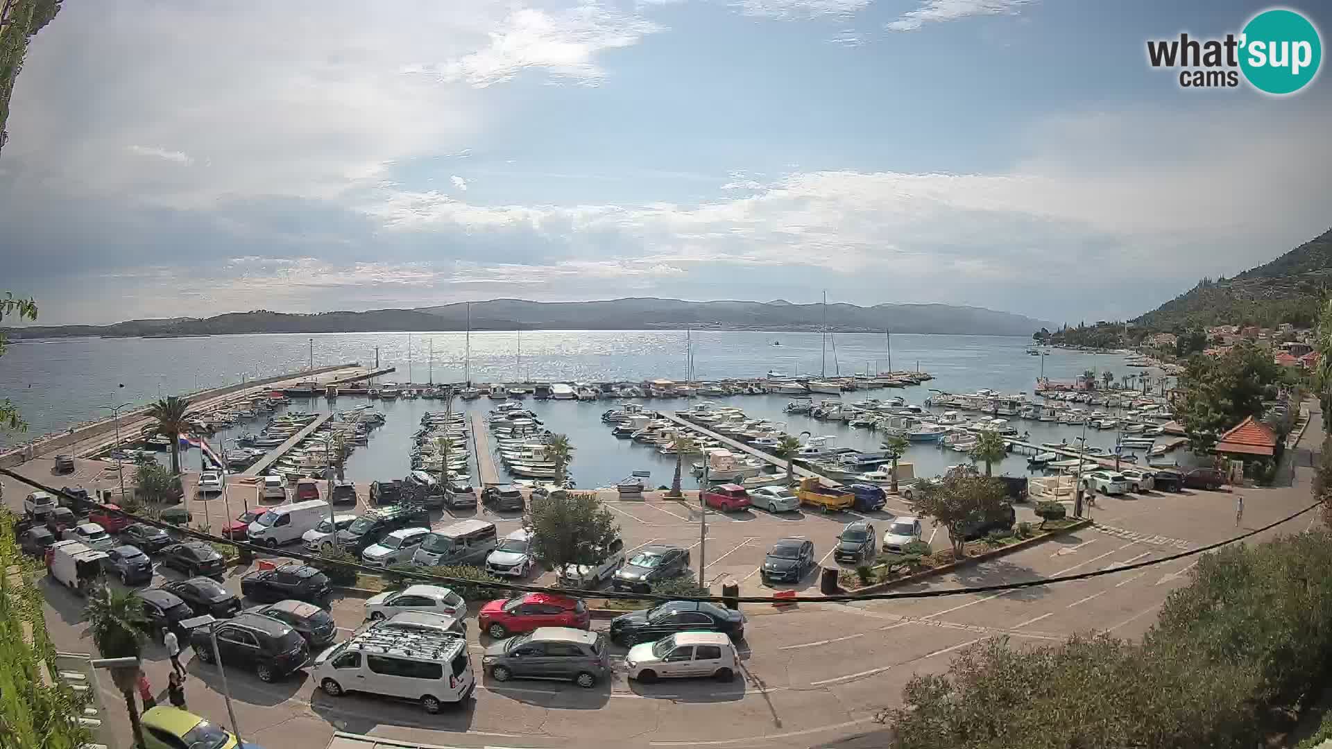 Webcam Orebić Riva – Ferry a Korčula en vivo