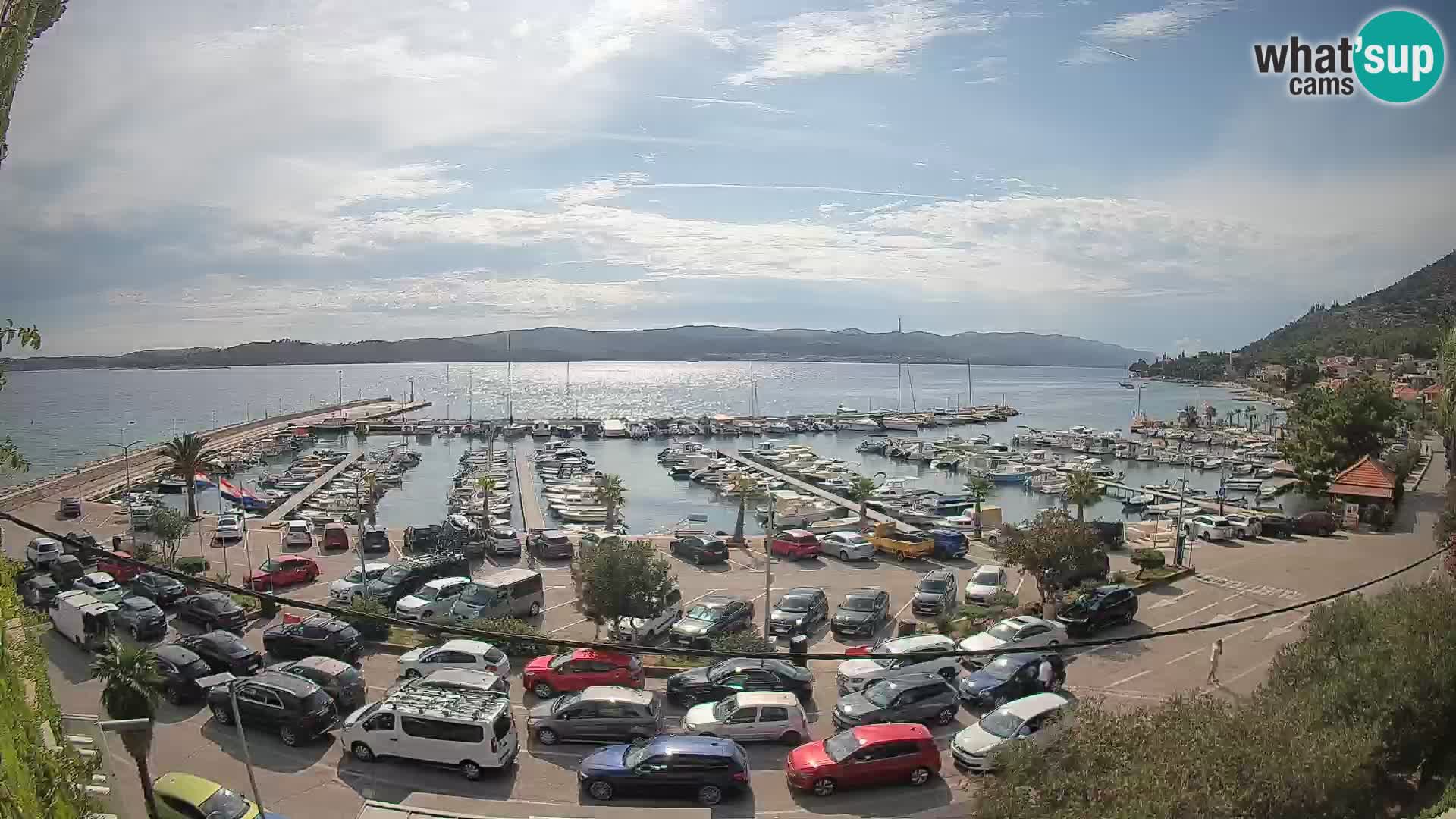 Webcam Orebić Riva – Ferry vers Korčula en direct
