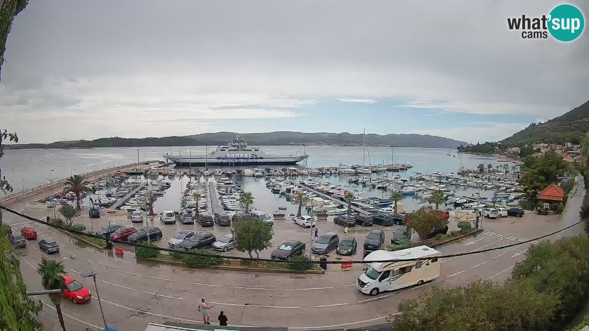 Webcam Orebić Riva – Ferry to Korčula Live