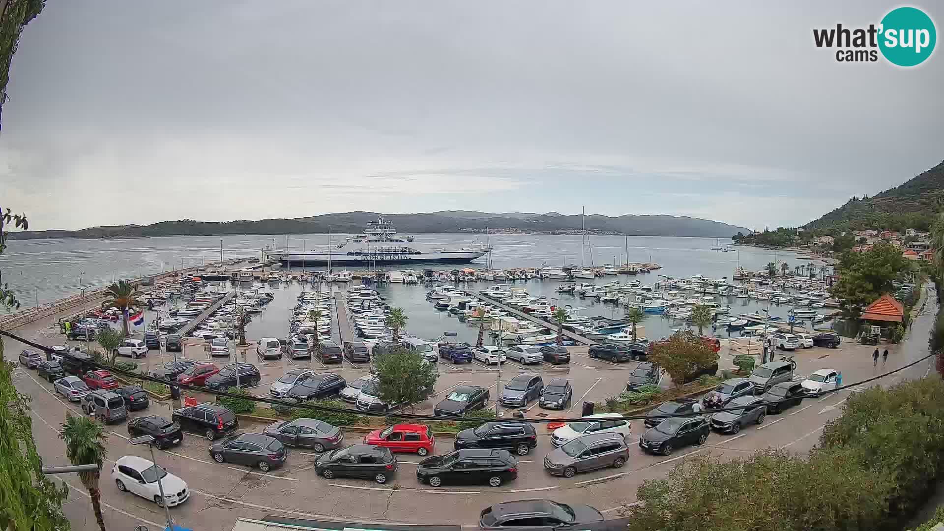 Webcam Orebić Riva – Ferry a Korčula en vivo