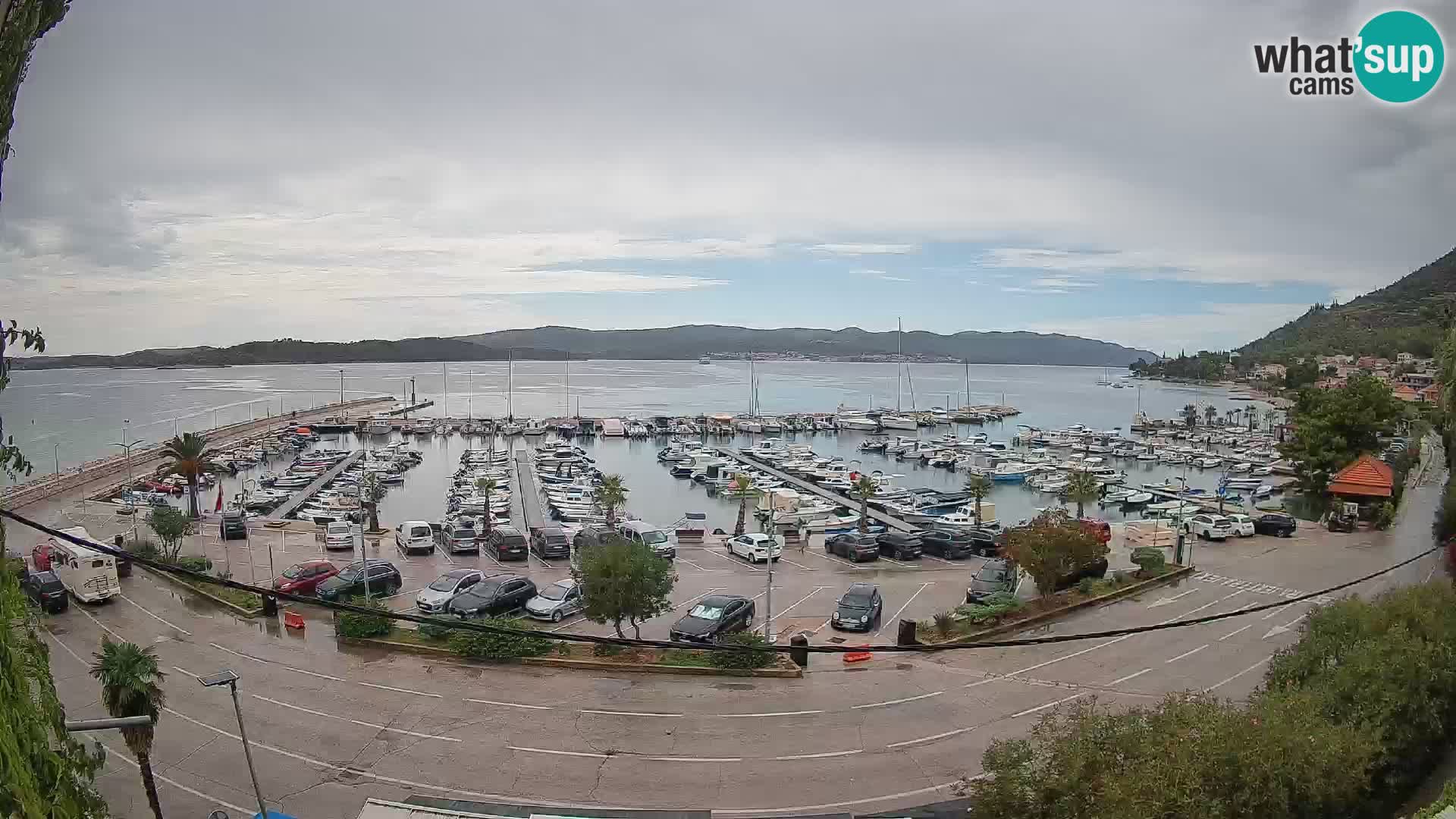 Webcam Orebić Uferpromenade – Fähre nach Korčula Live