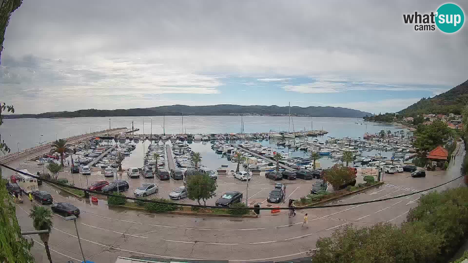 Webcam Orebić Uferpromenade – Fähre nach Korčula Live