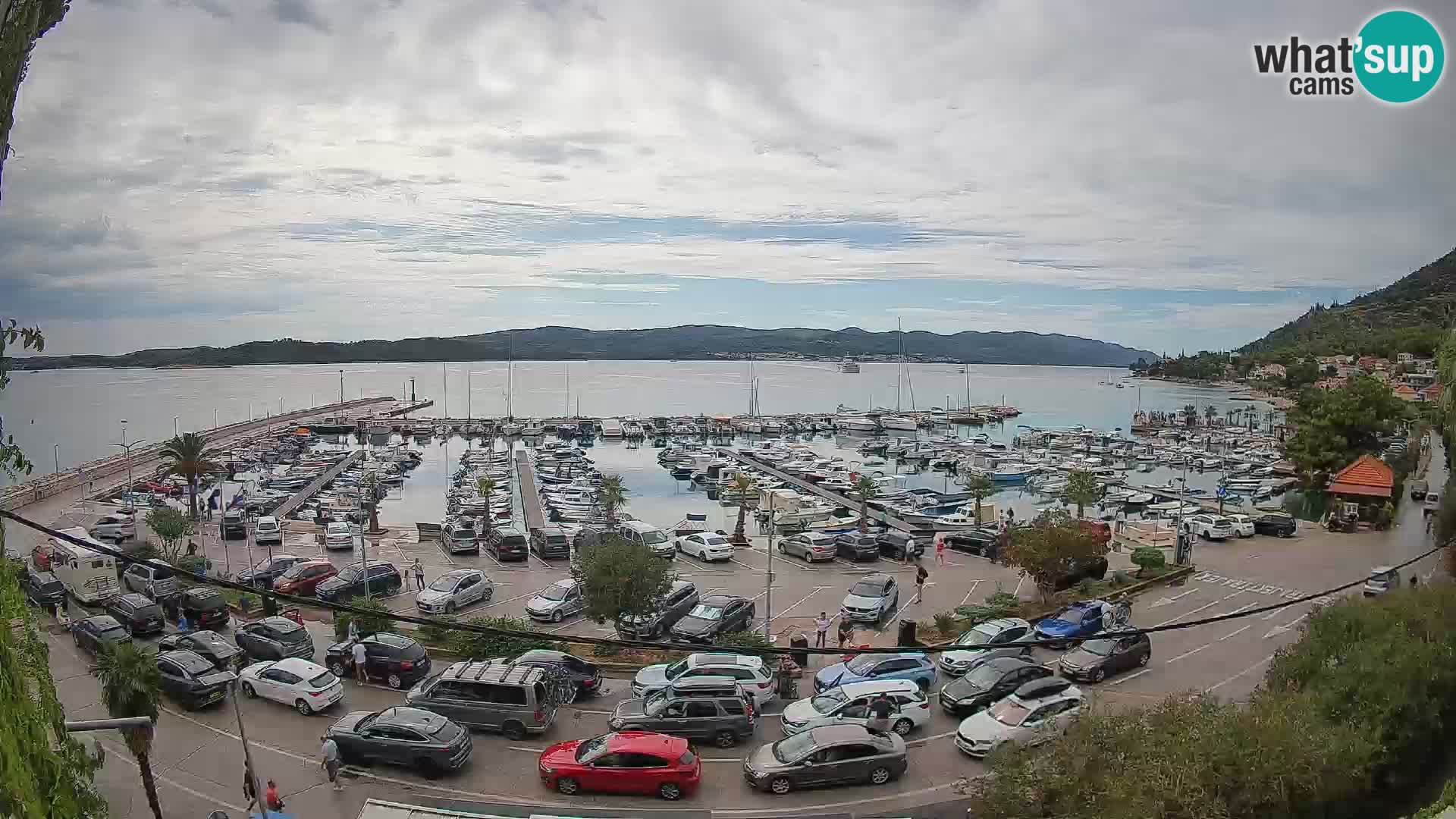 Webcam Orebić Riva – Ferry to Korčula Live