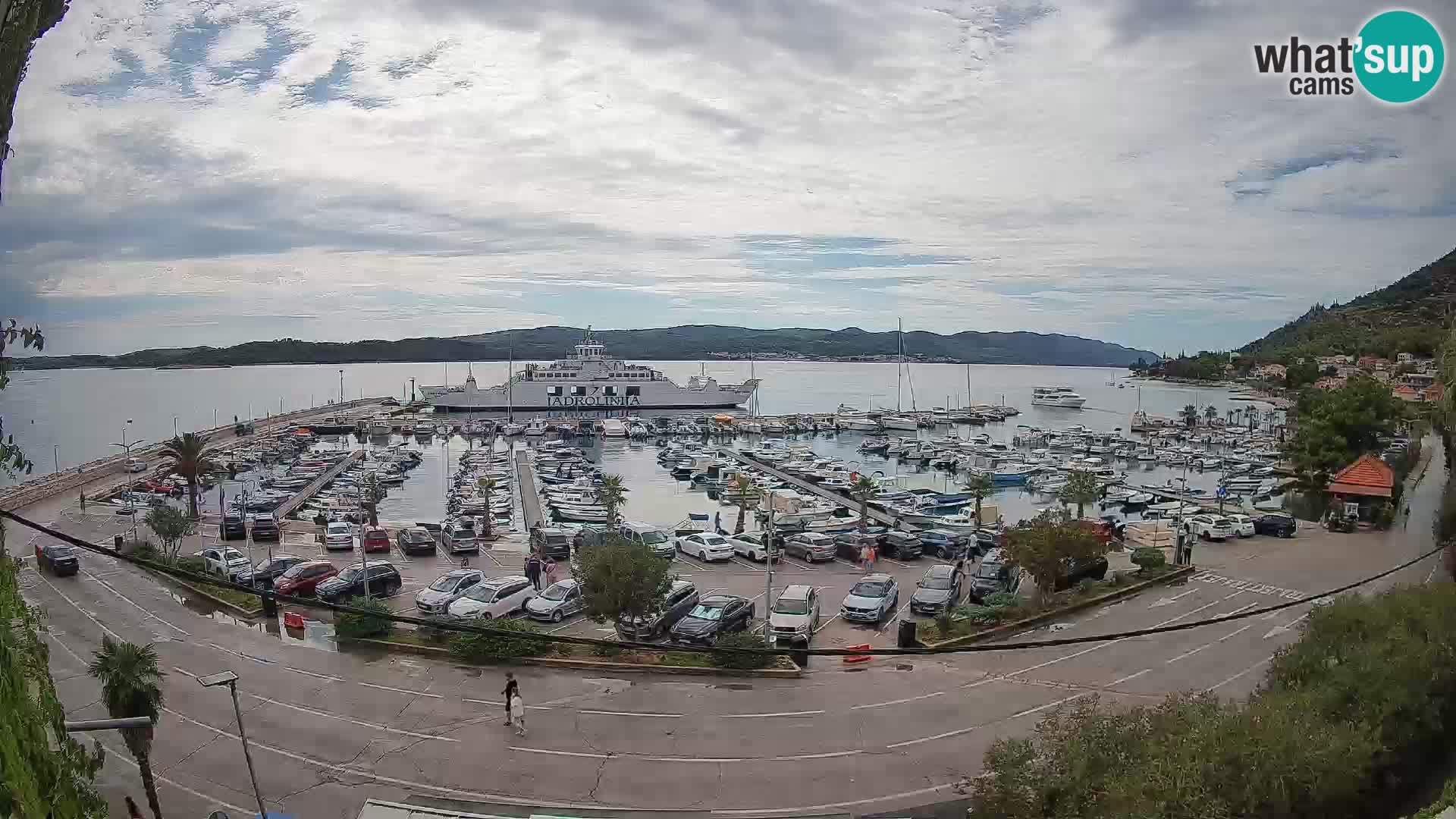 Webcam Orebić Riva – Ferry a Korčula en vivo
