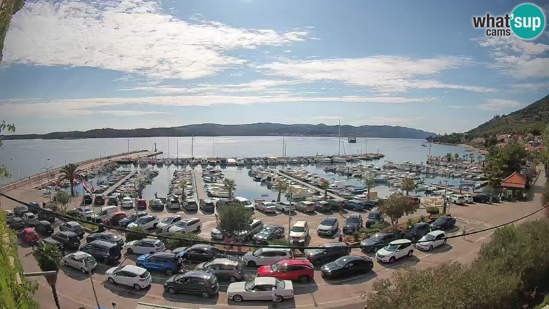 Webcam Orebić Riva – Ferry vers Korčula en direct