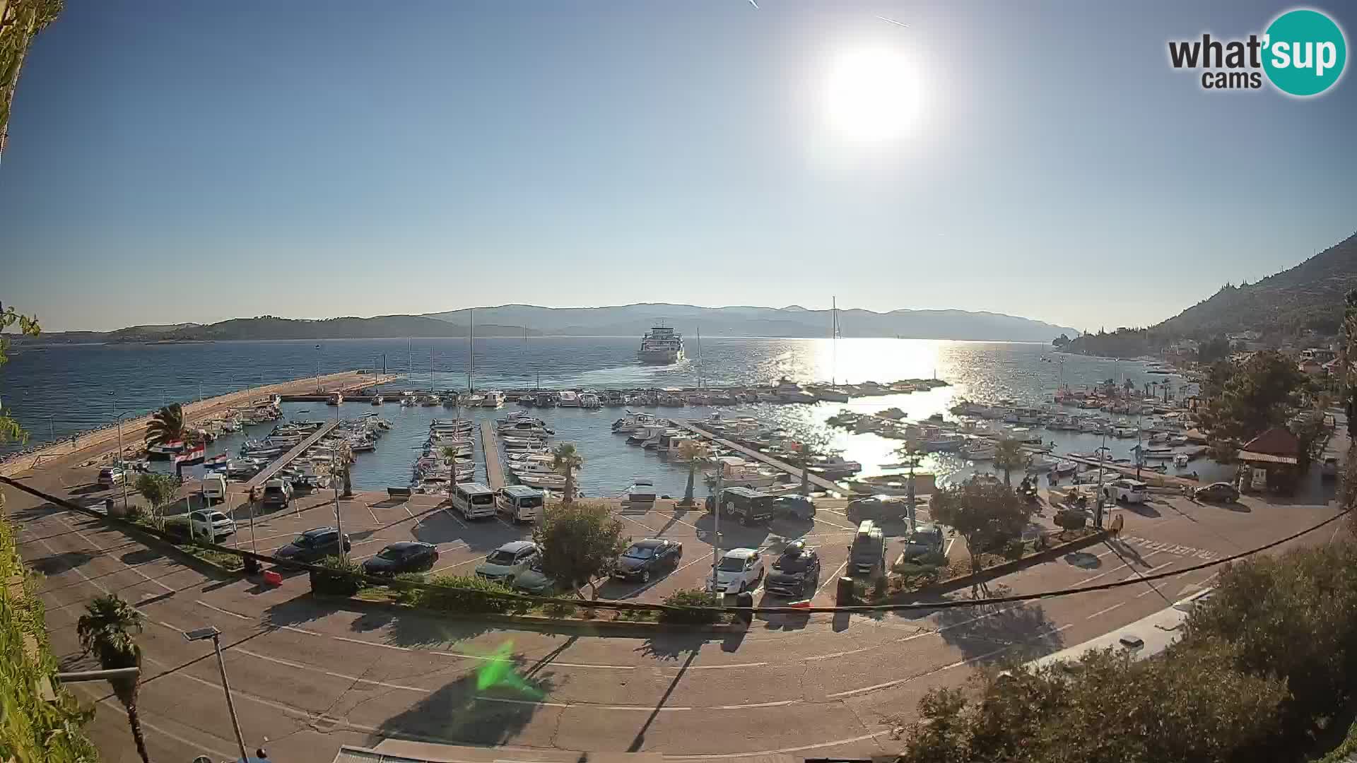 Web kamera Orebić Riva – Trajekt za Korčulu uživo