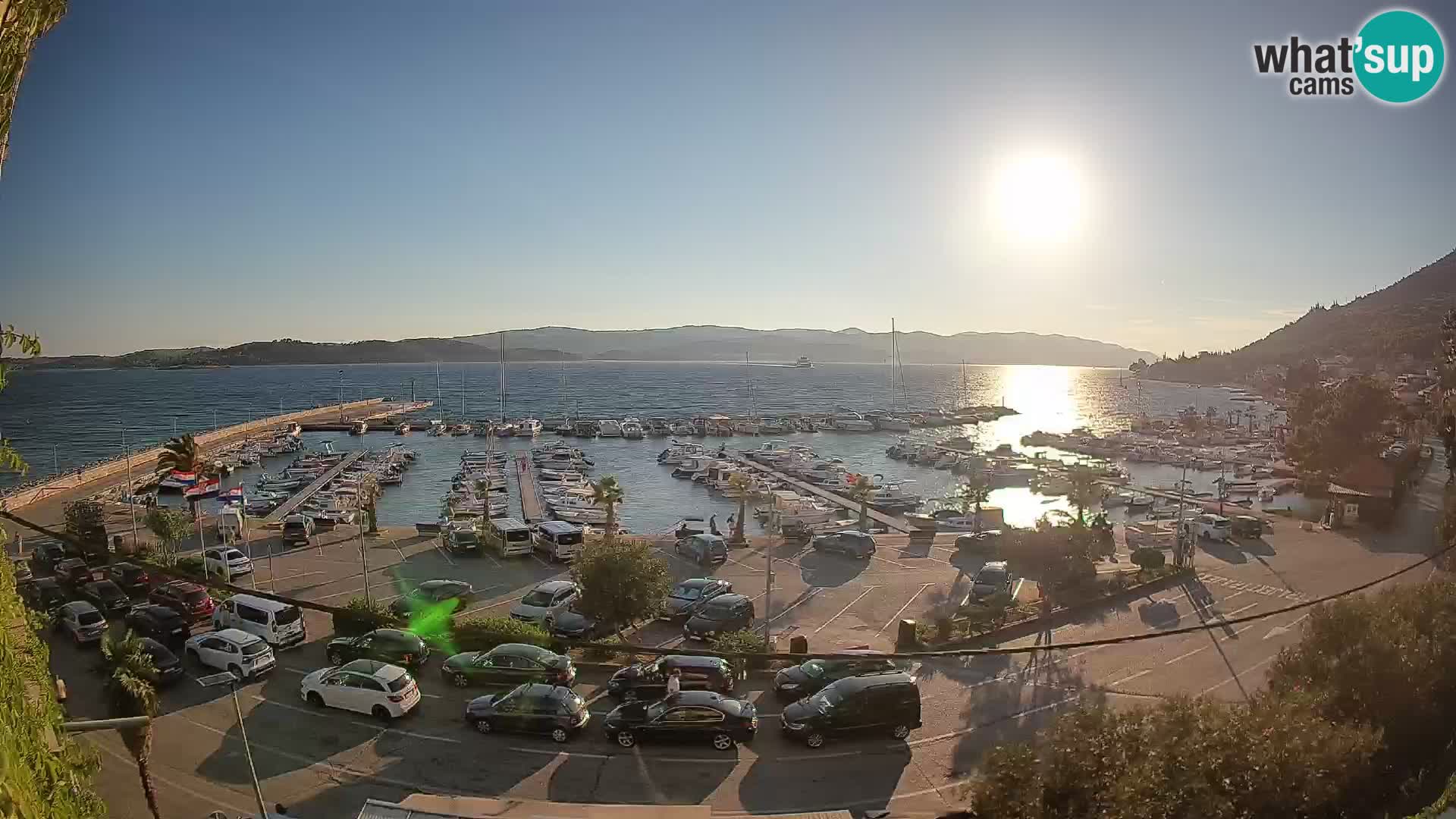 Spletna kamera Orebić Riva – Trajekt za Korčulo v živo
