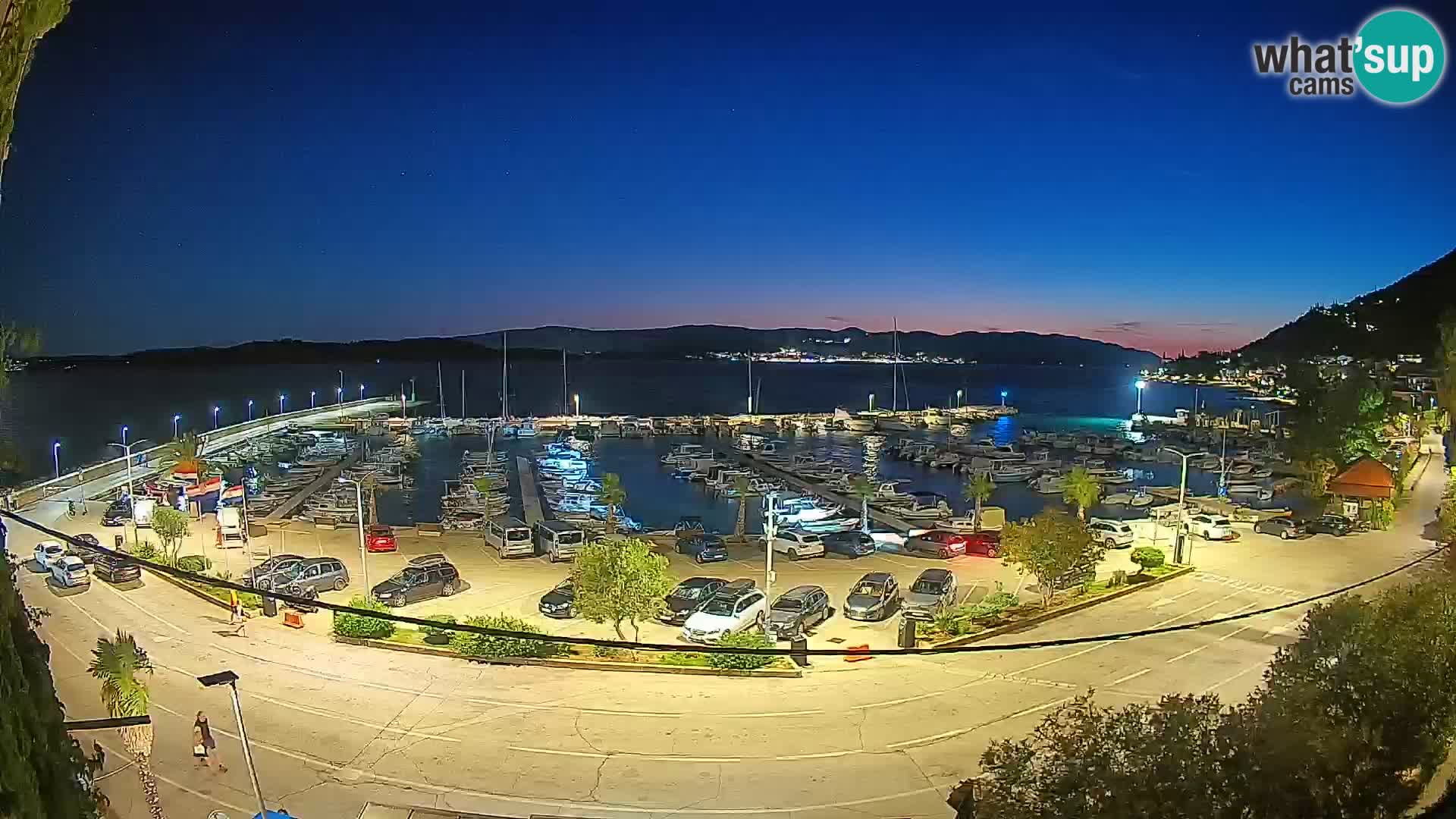 Webcam Orebić Riva – Ferry to Korčula Live
