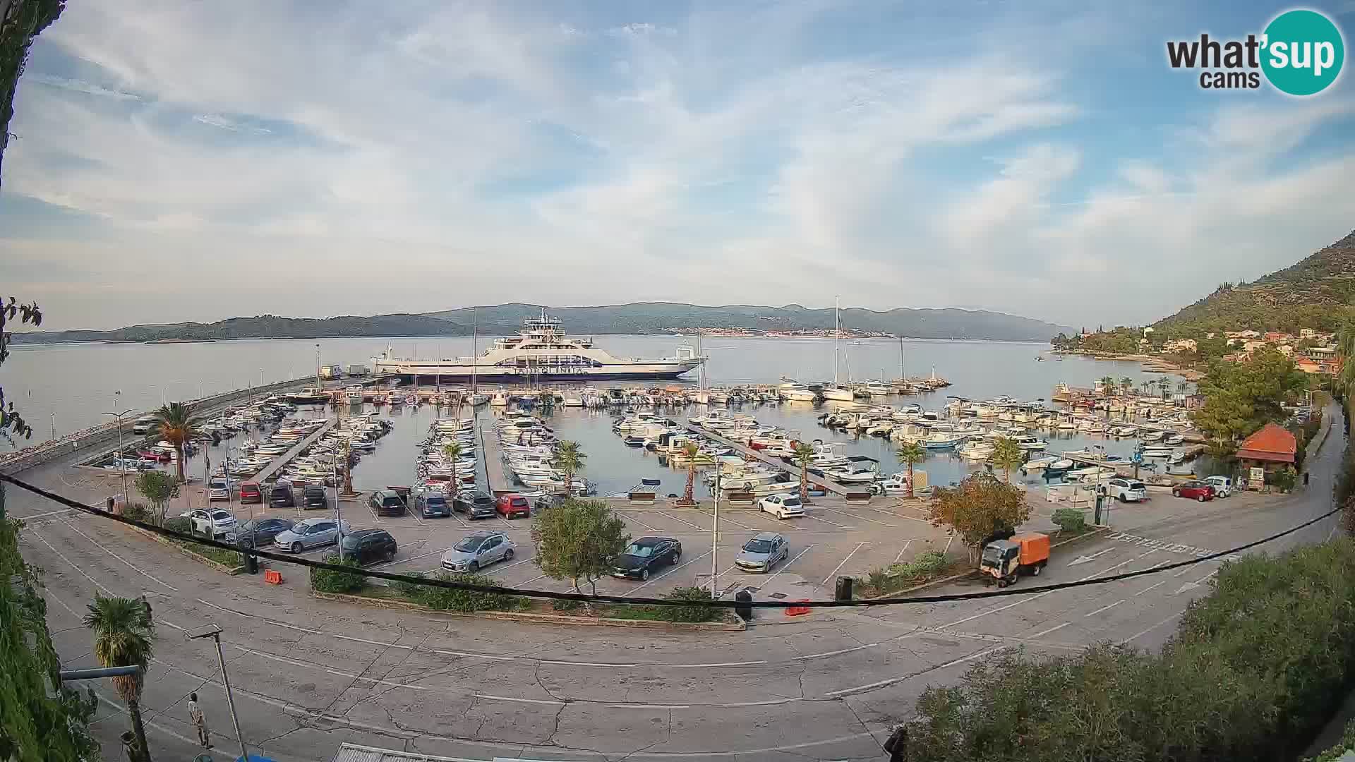 Webcam Orebić Riva – Ferry vers Korčula en direct
