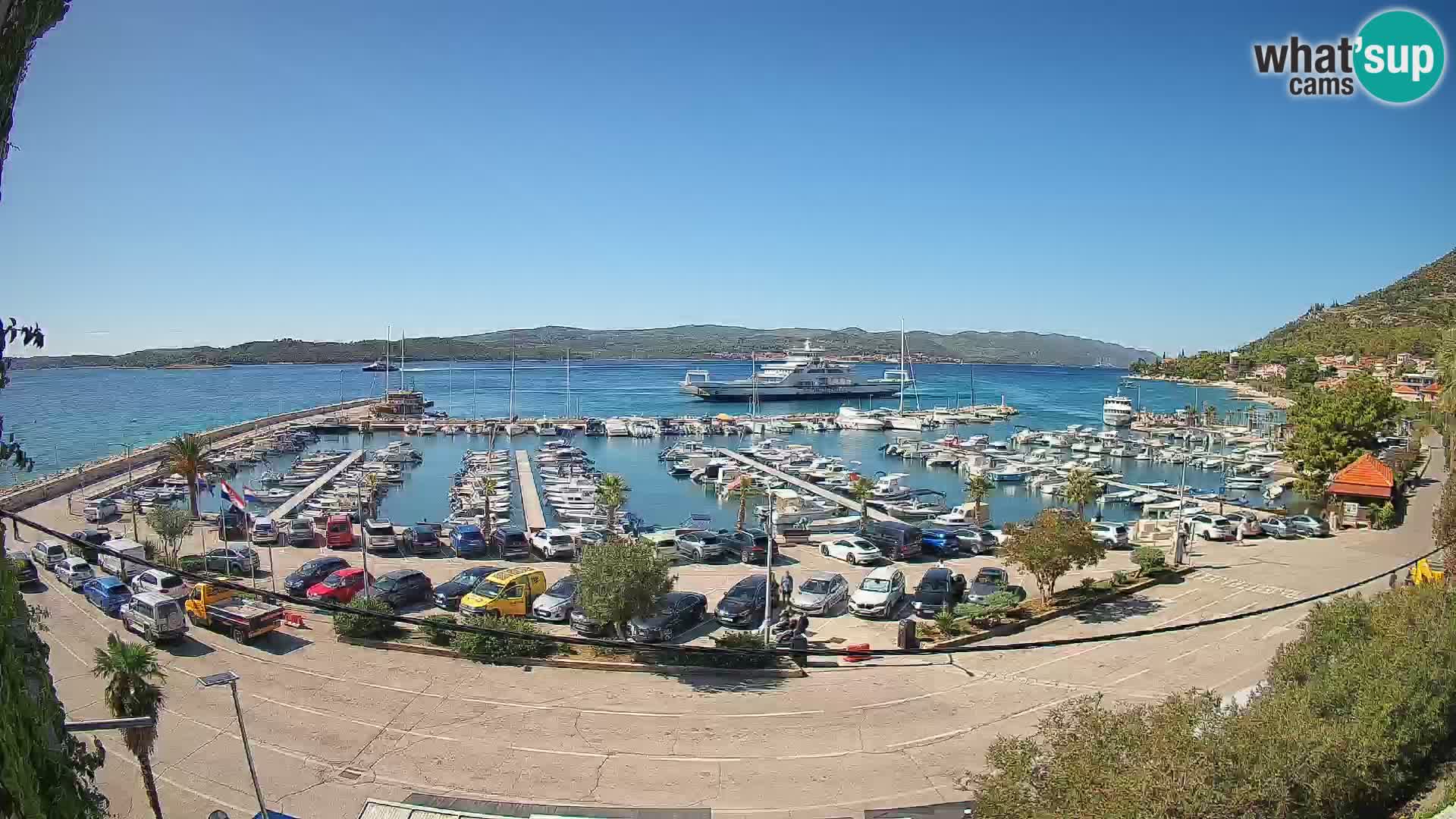 Webcam Orebić Riva – Ferry vers Korčula en direct