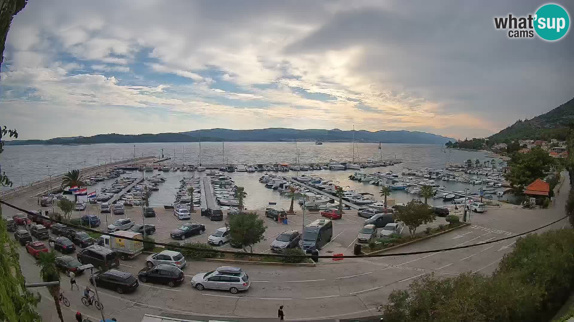 Webcam Orebić Riva – Ferry to Korčula Live