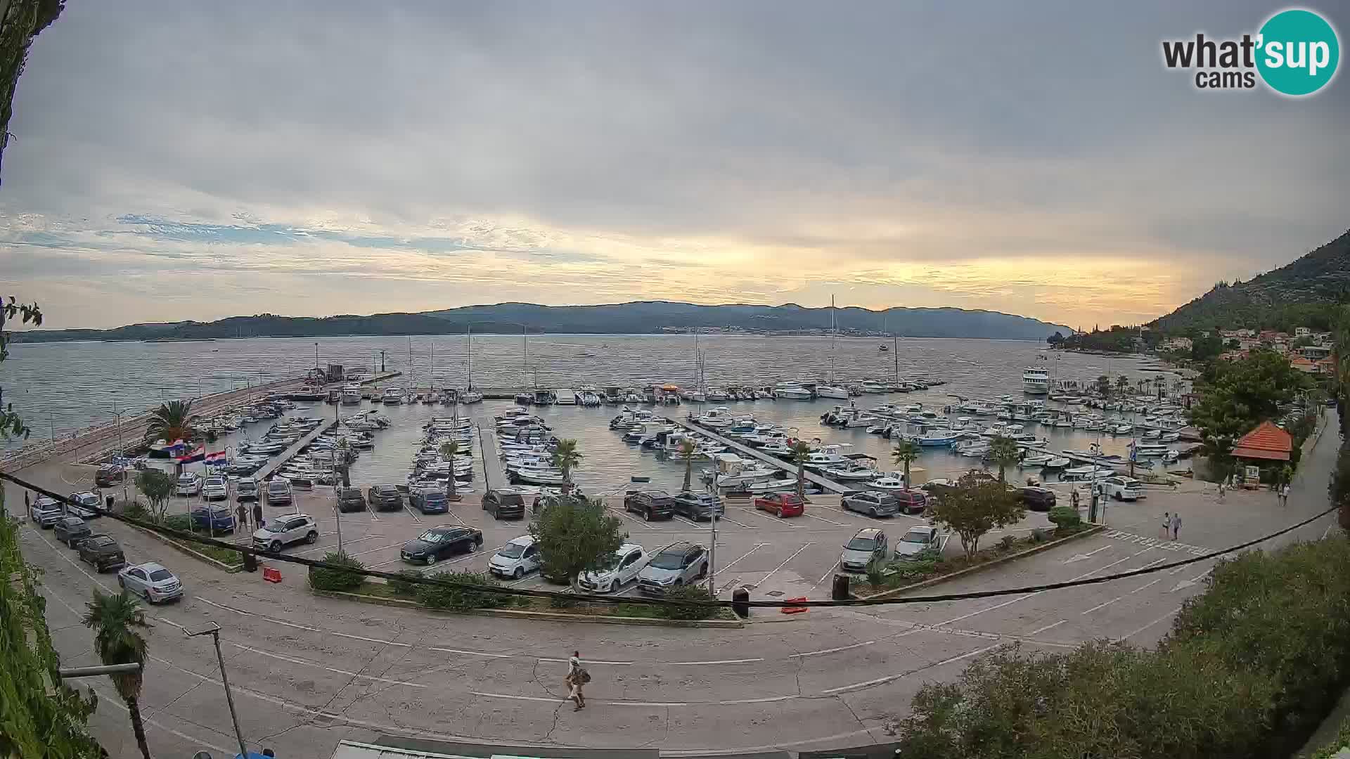 Webcam Orebić Riva – Ferry to Korčula Live