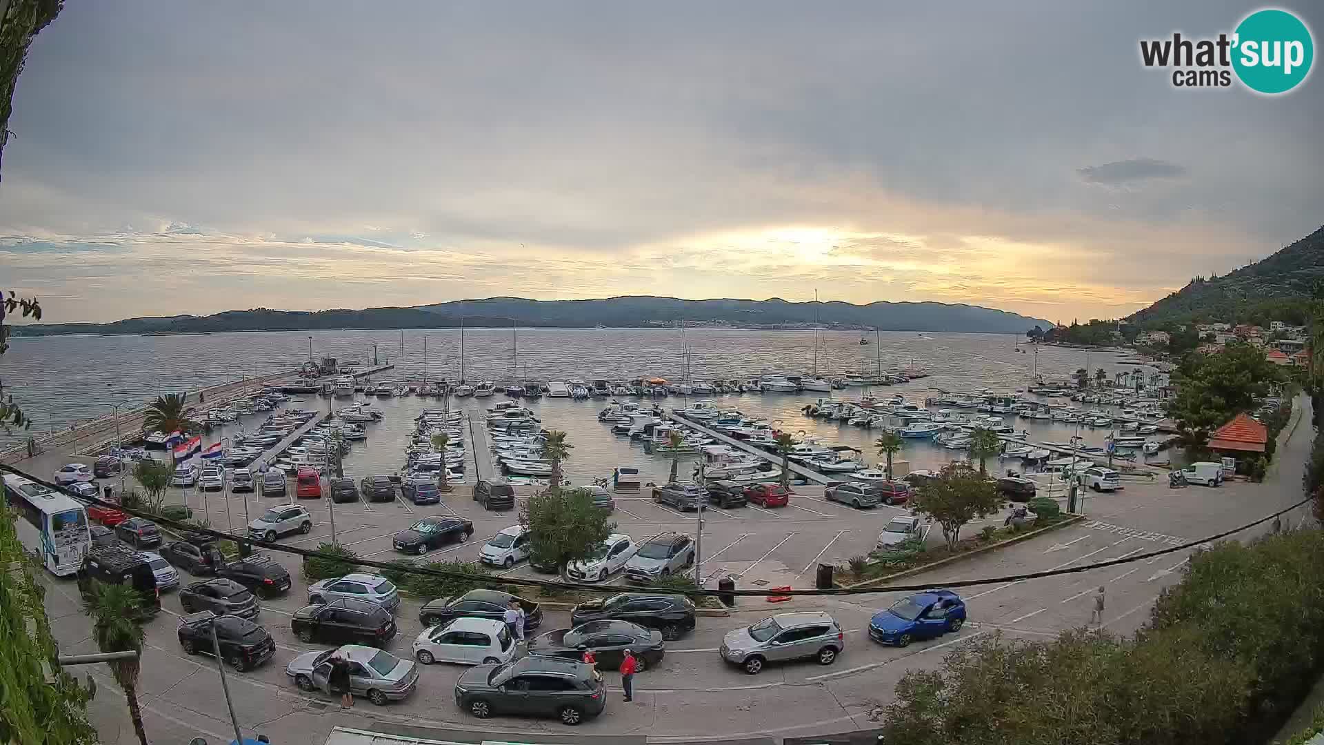 Webcam Orebić Riva – Ferry to Korčula Live