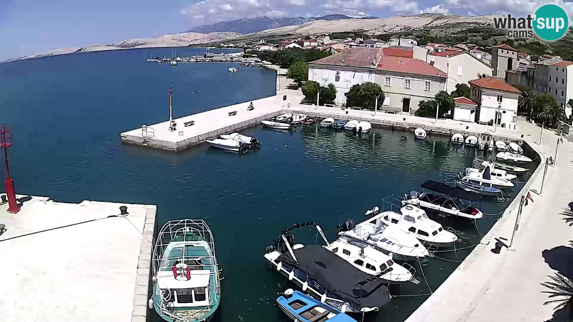 Livecam Pag – Marina de la ville