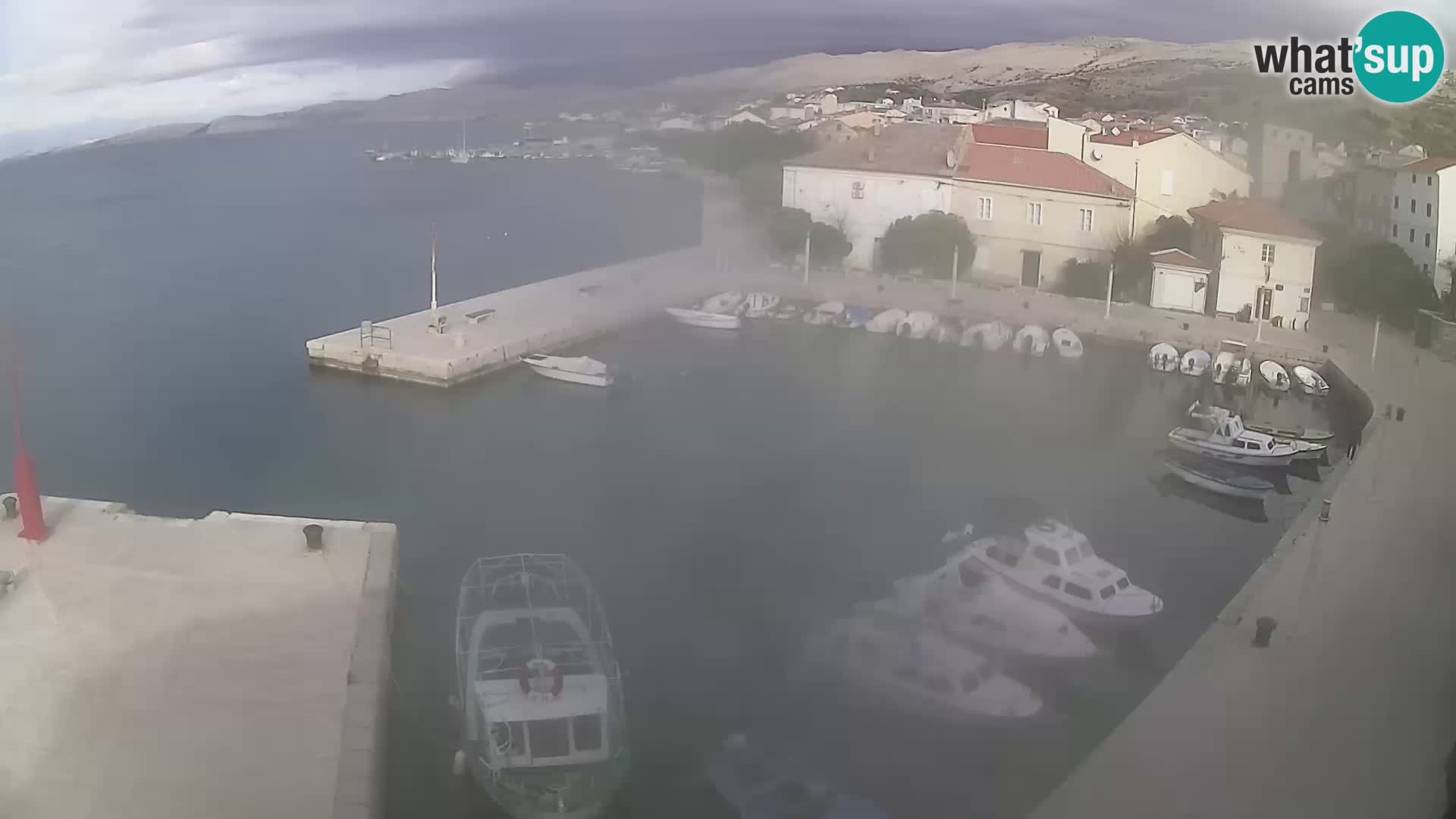 Livecam Pag – Marina de la ville