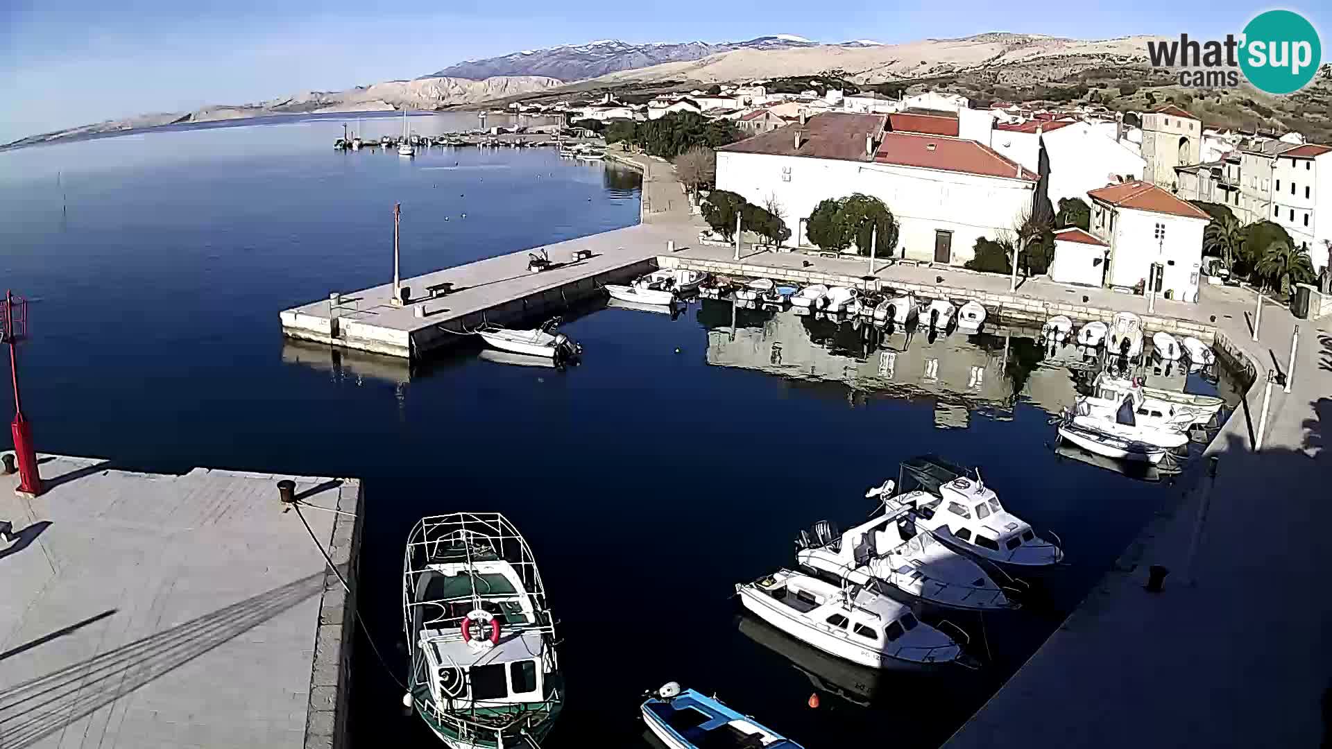 Livecam Pag – Marina de la ville