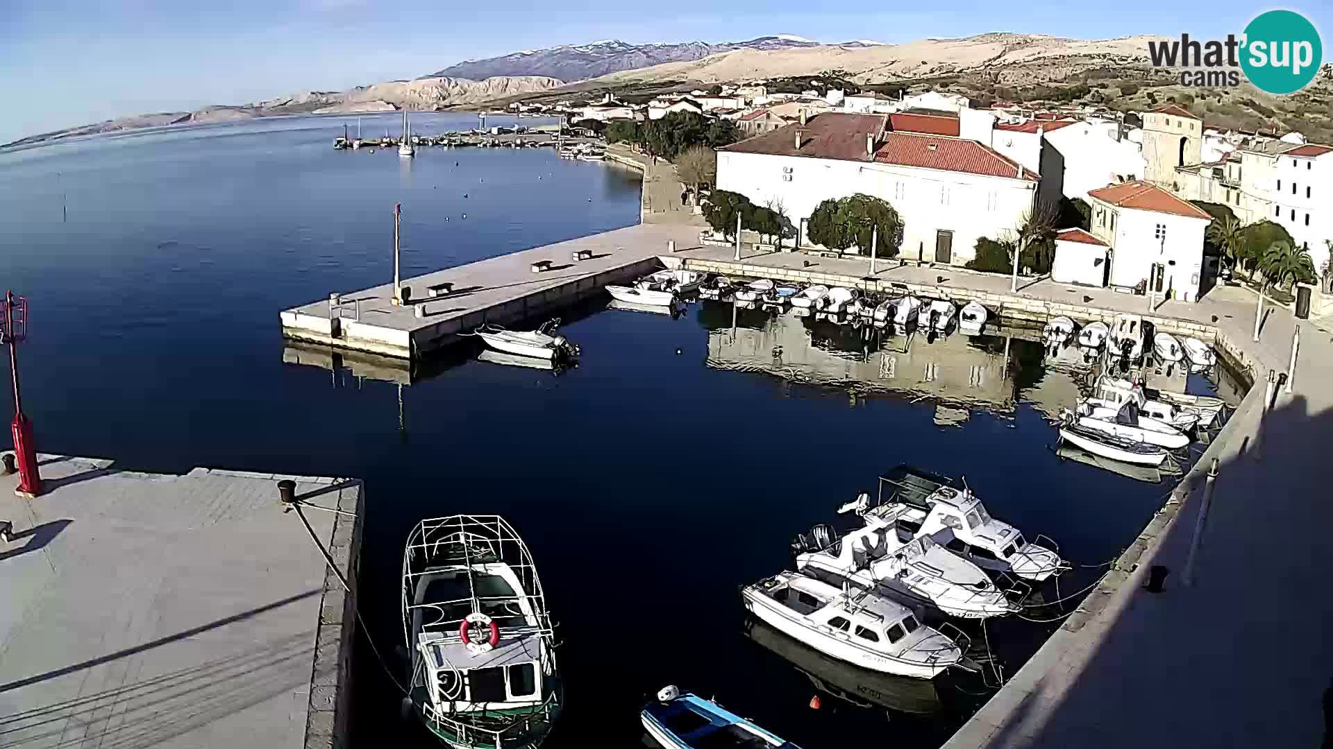 Livecam Pag – Marina de la ville