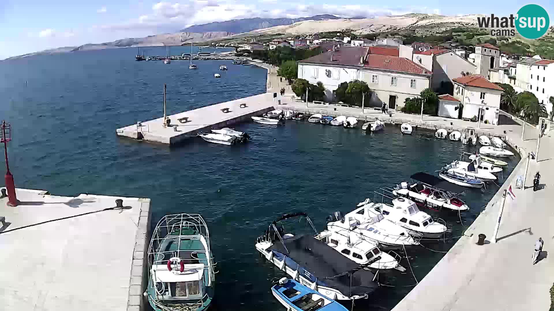 Livecam Pag – Marina de la ville
