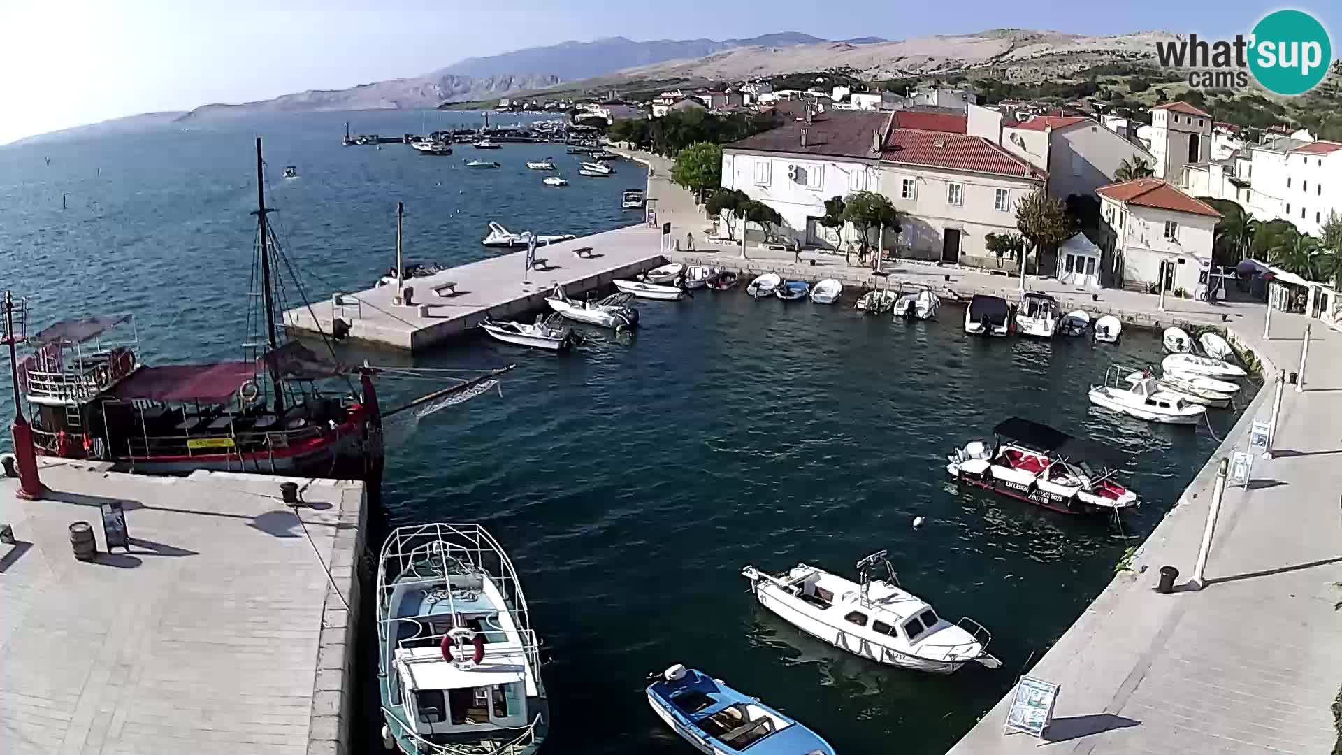 Livecam Pag – Marina de la ville