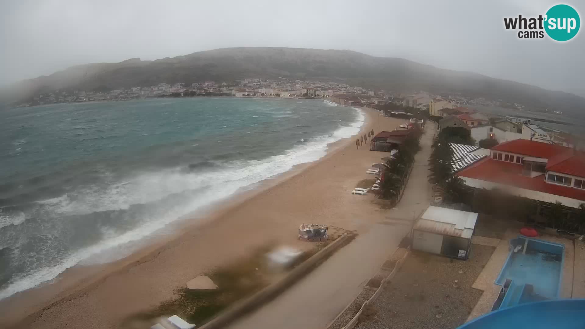 Pag webcam – Plage