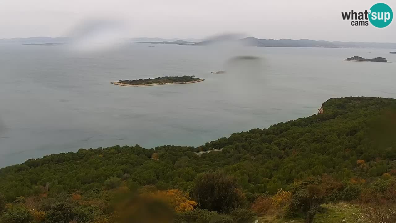 Spletna kamera Pakoštane – Drage – Kornati – Vransko Jezero